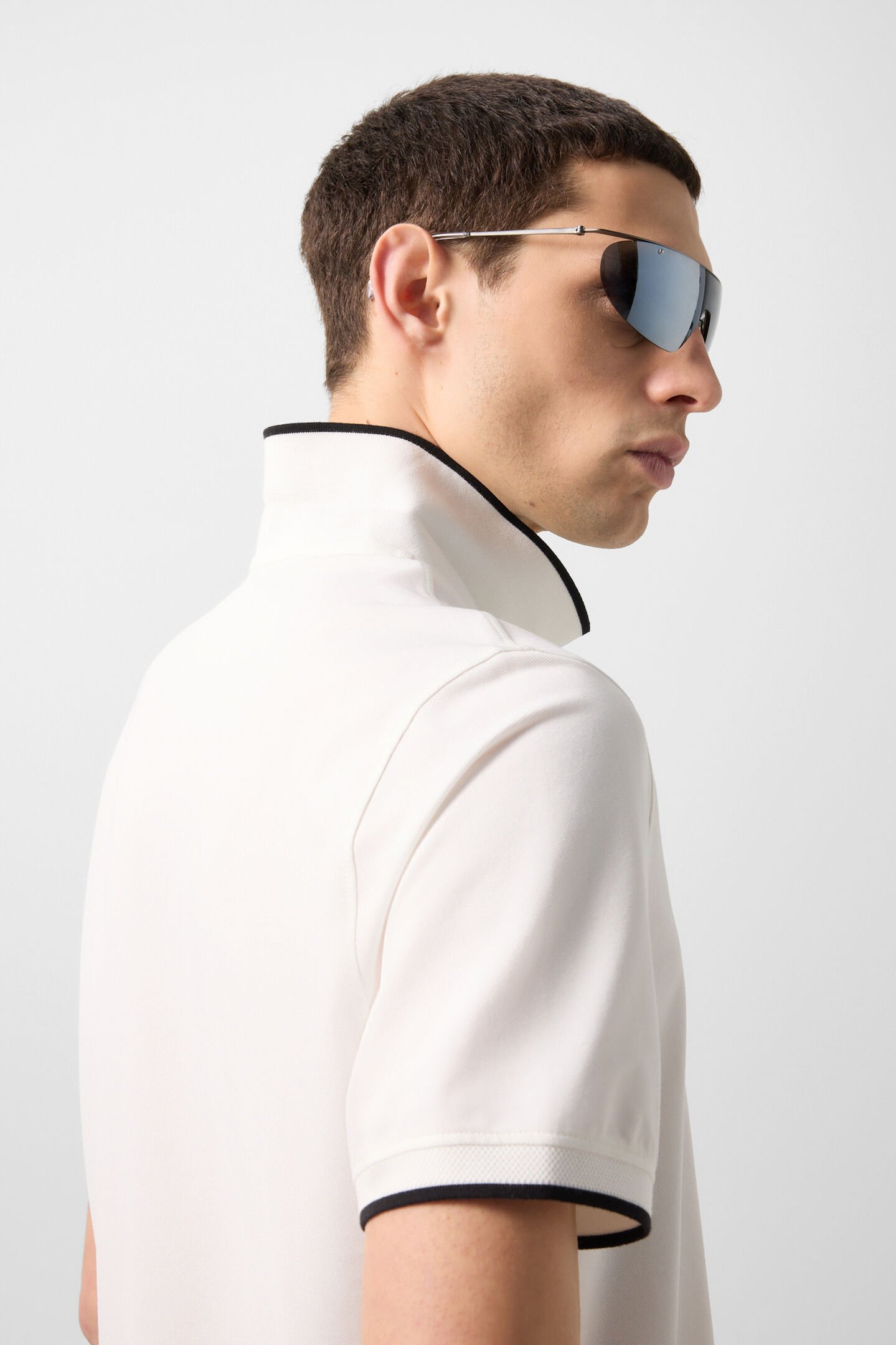 Polo Timo Blanc cass&eacute;