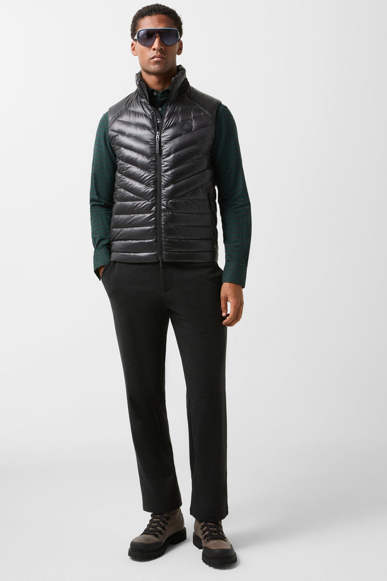 Timt flannel shirt Dark green/anthracite