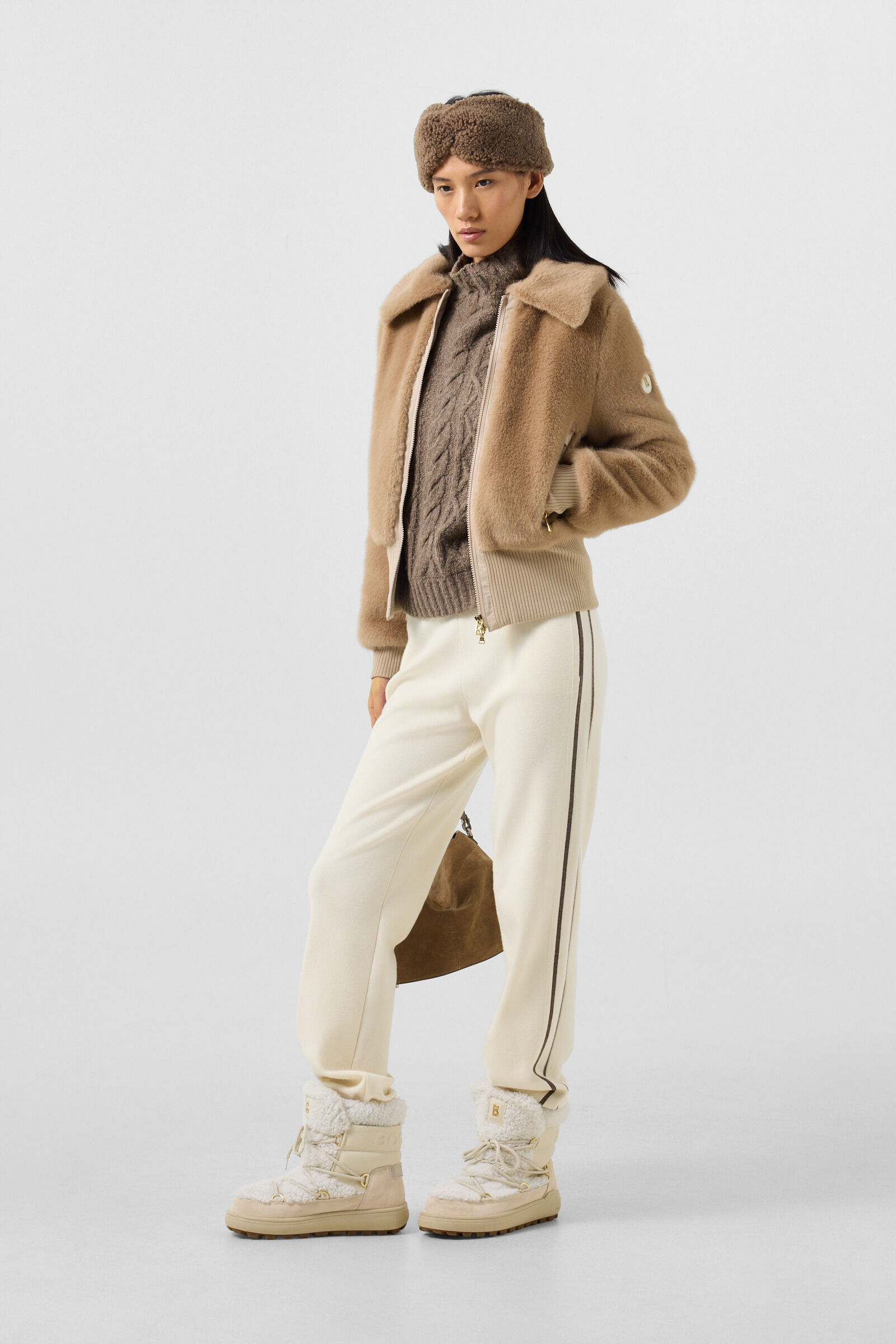 Faux-Fur-Jacke Jolyna Camel