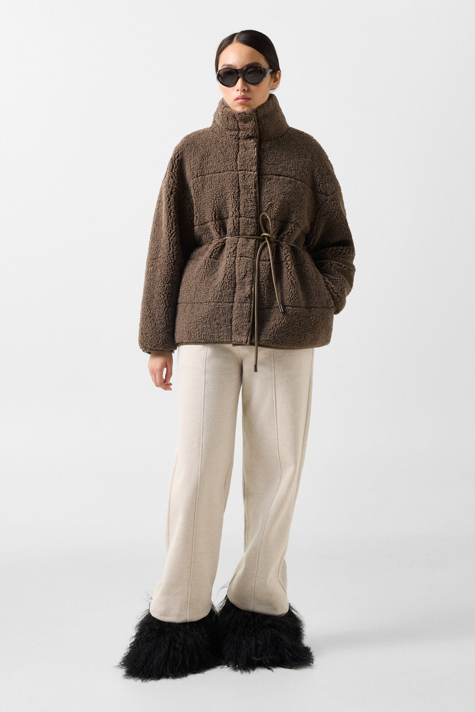 Kimberly teddy jacket Khaki