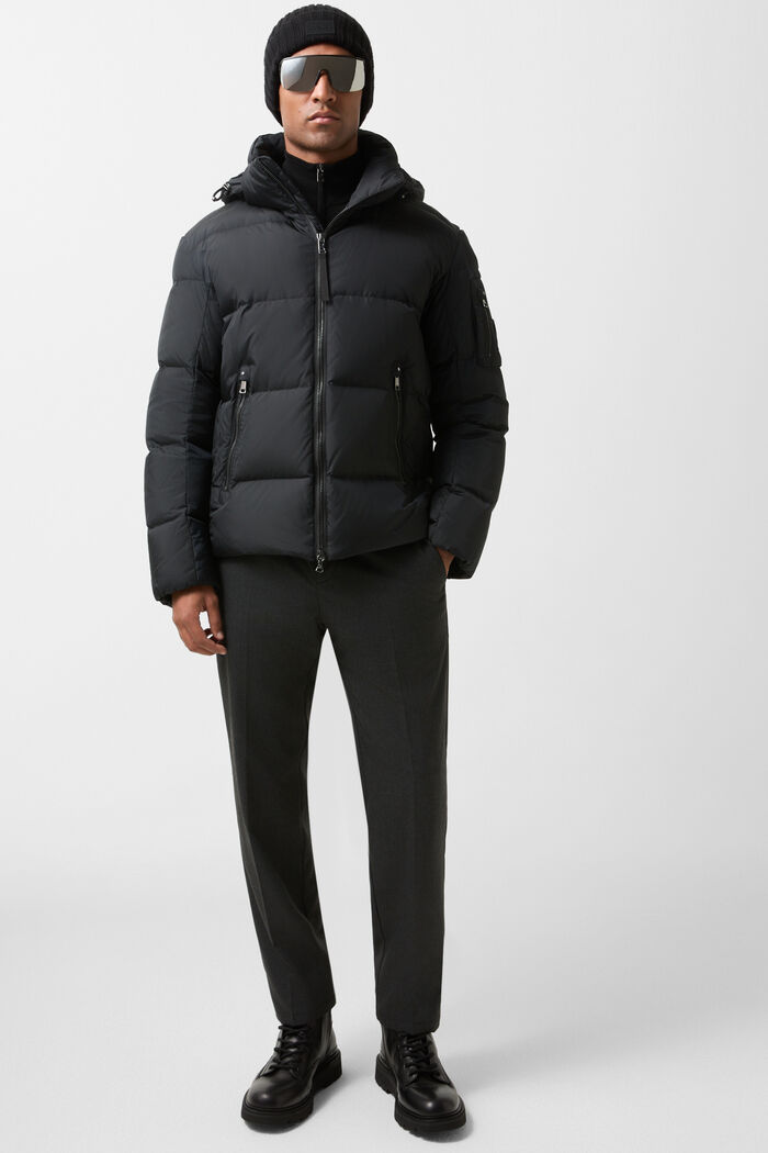 Ouri fine knit troyer Black Ouri fine knit troyer Black