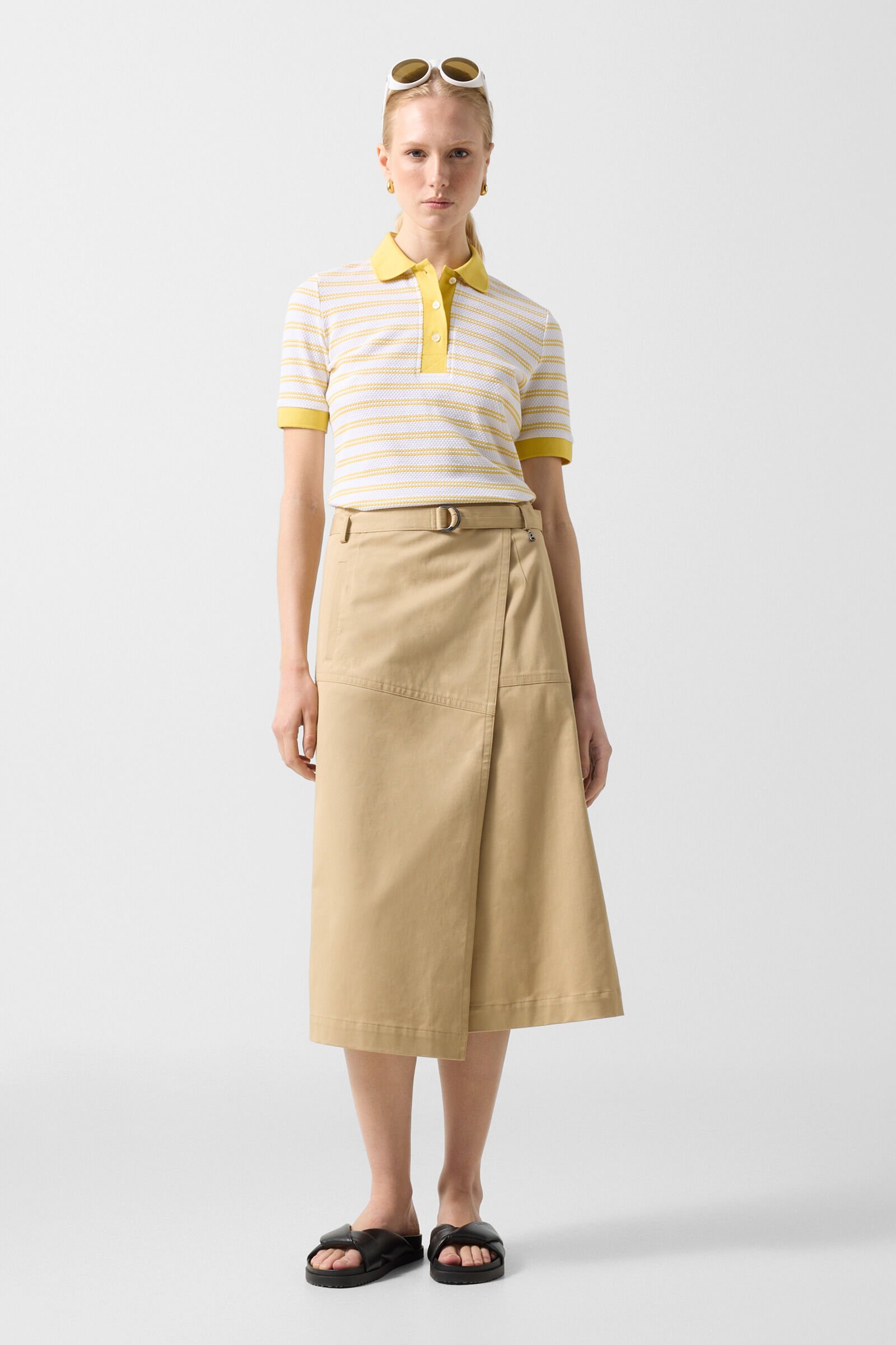 Jocy wrap skirt Camel