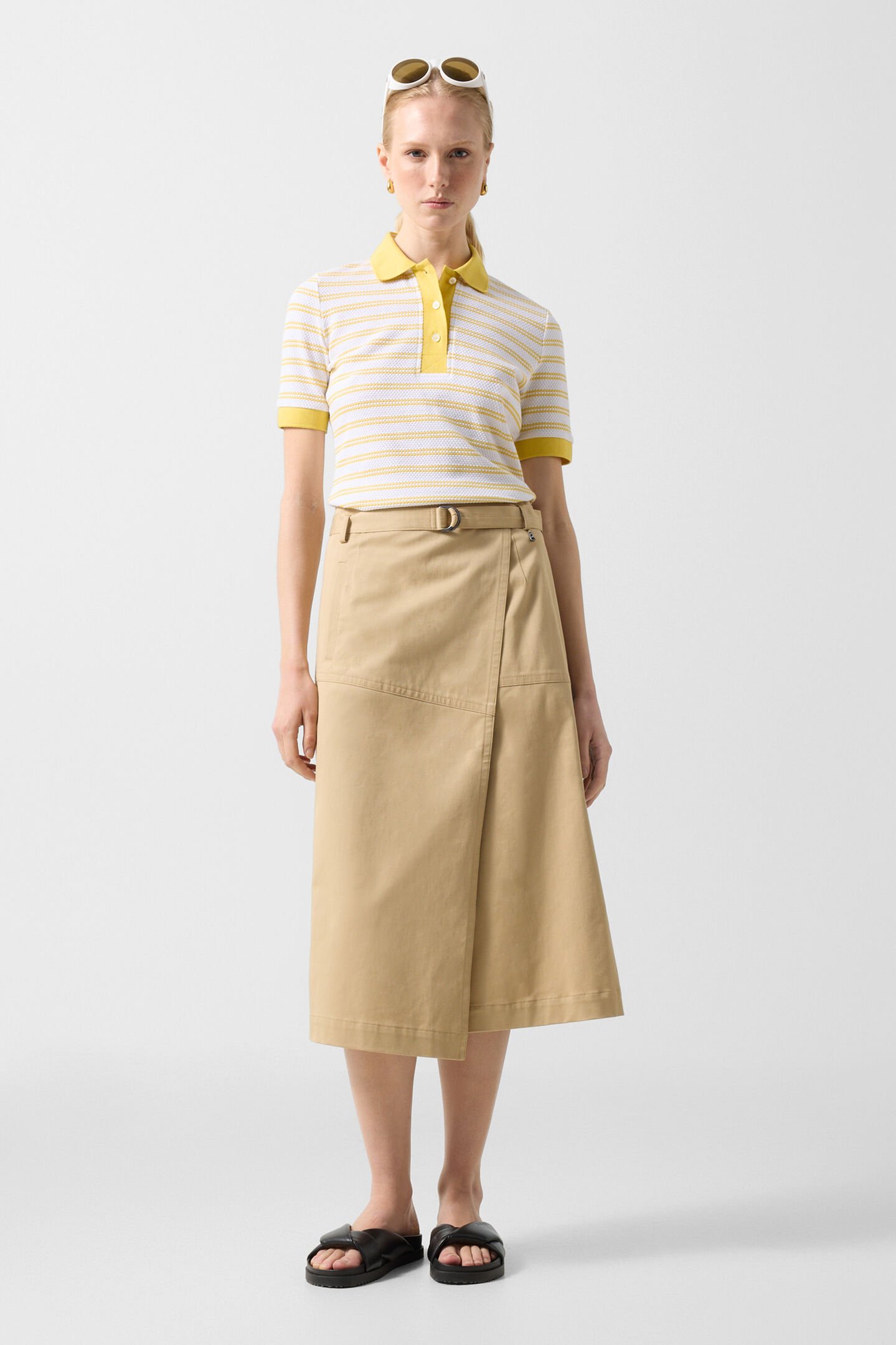 Jocy wrap skirt Camel