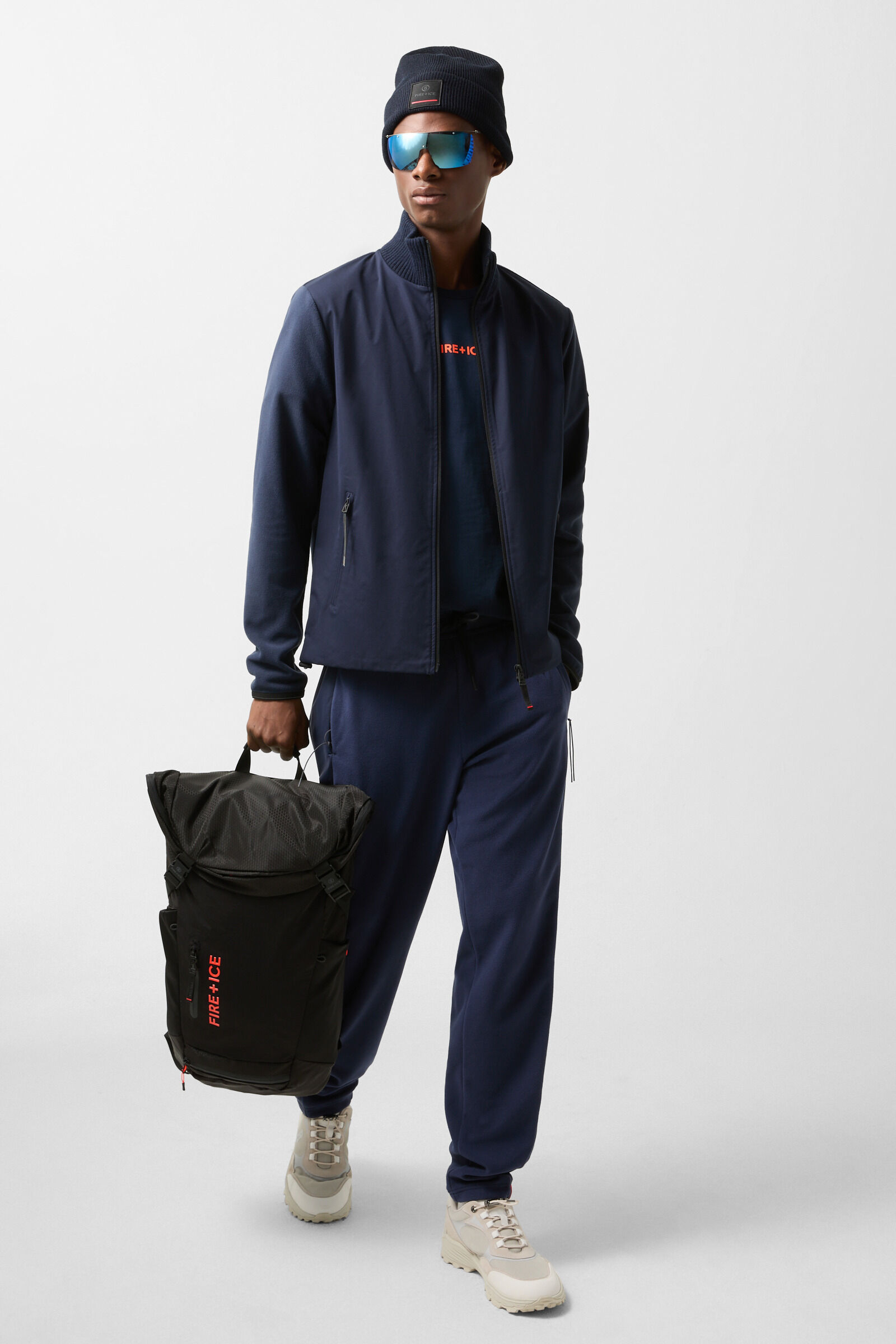 Broder fleece trousers Dark blue