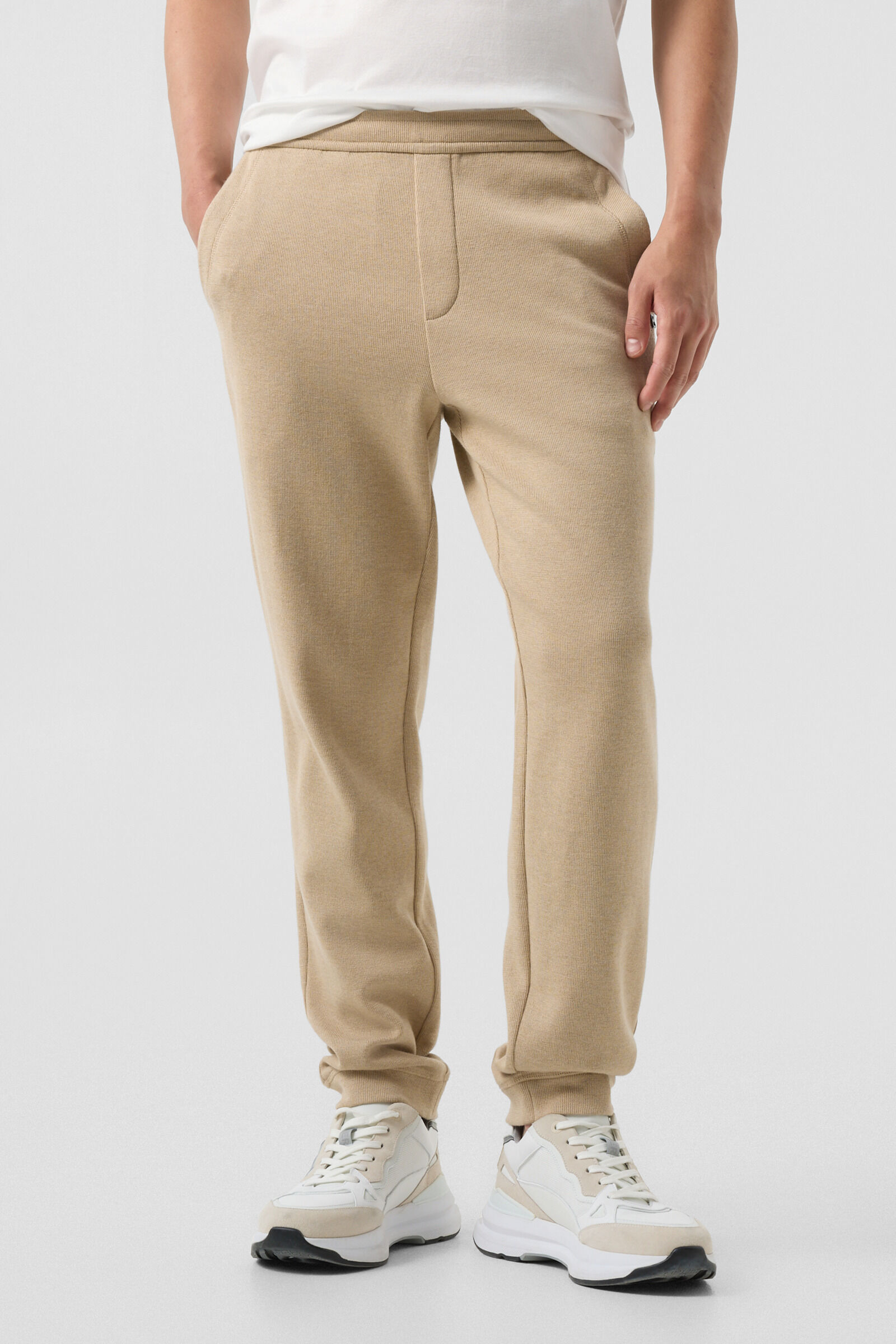 Lars knitted trousers Beige