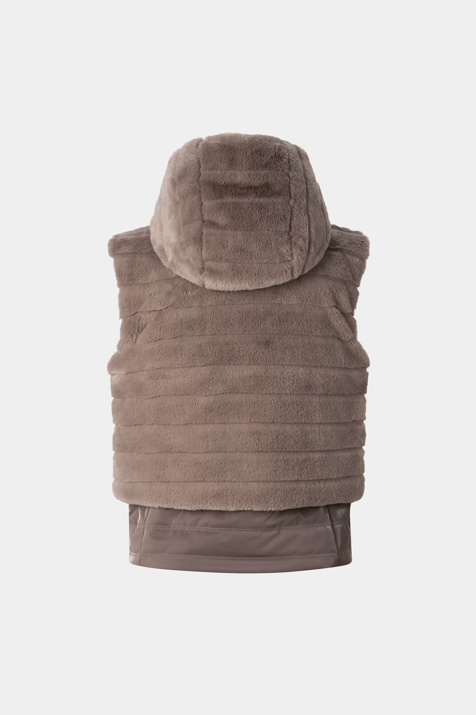 Manda faux fur down waistcoat Hazel