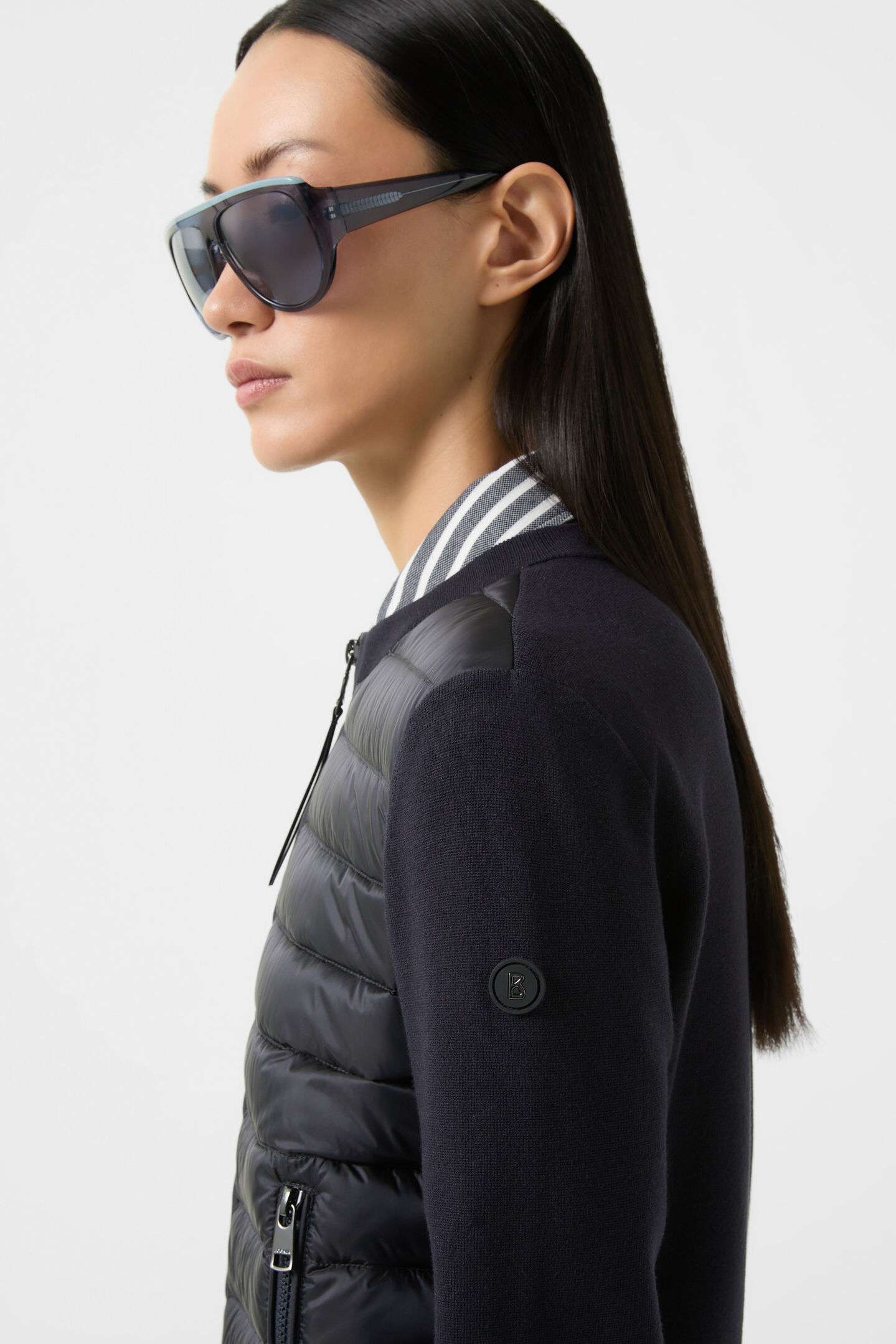 Hybrid knit jacket Zilly Navy blue