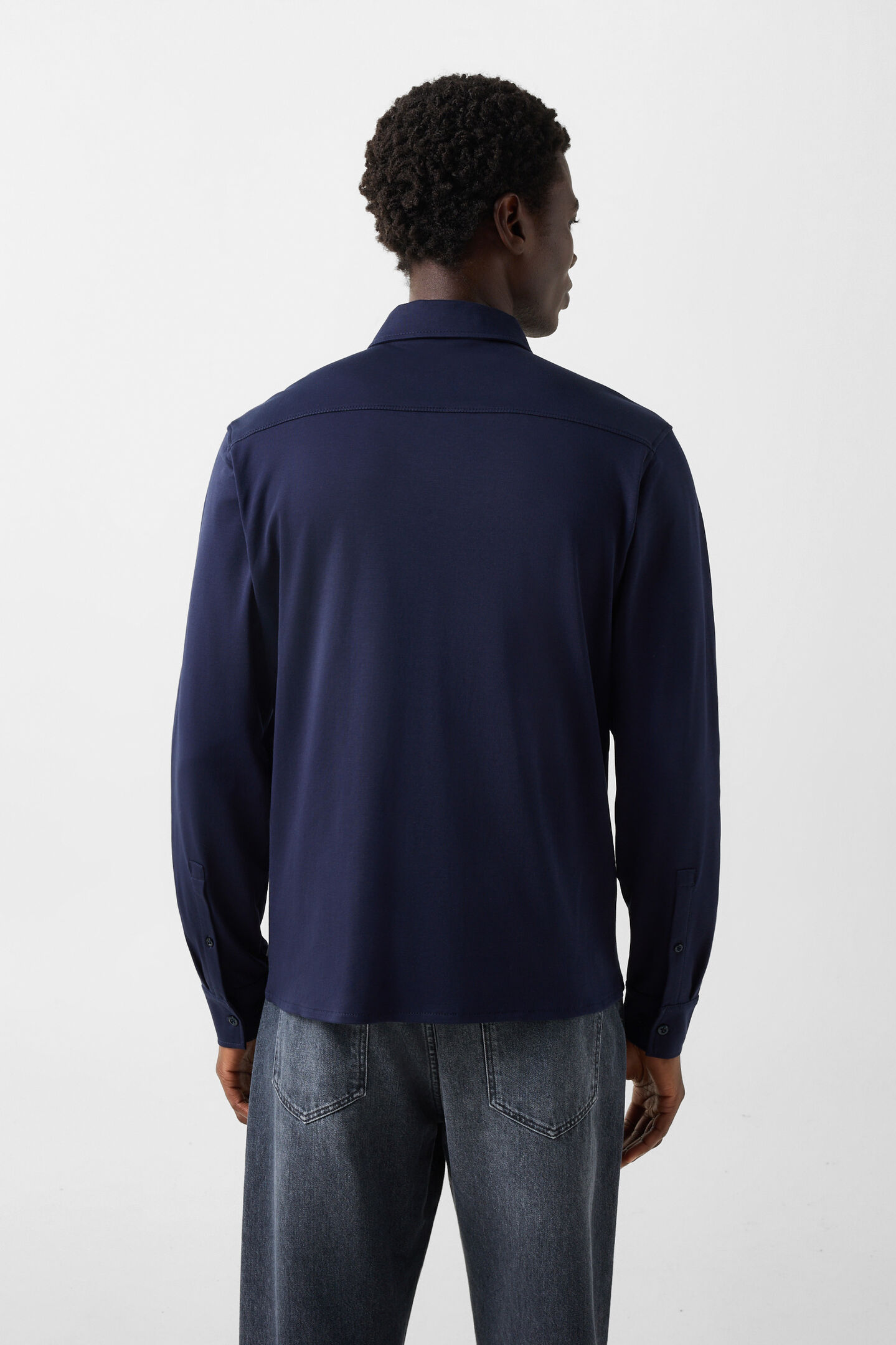 Franz cotton shirt Navy