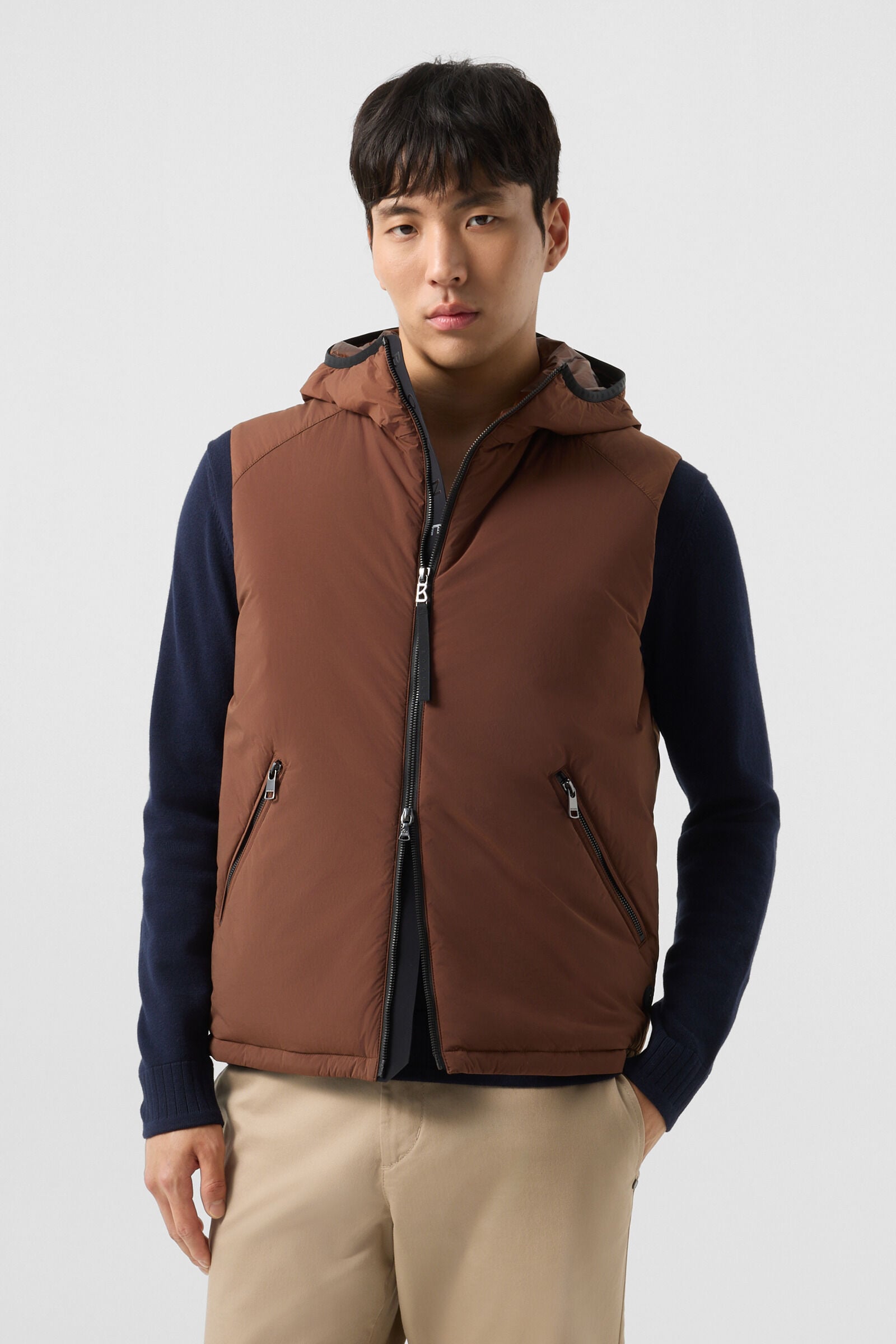 Clion lightweight down vest Brown
