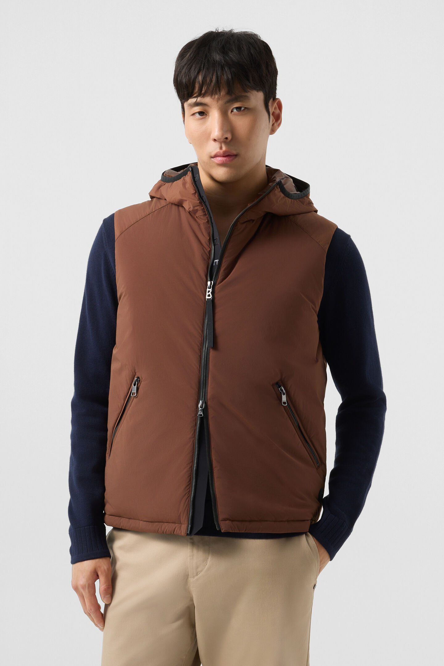 Clion lightweight down vest Brown