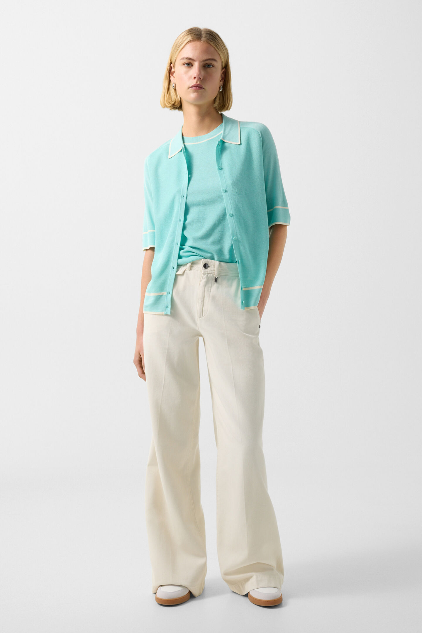 Rica wide fit jeans Cream