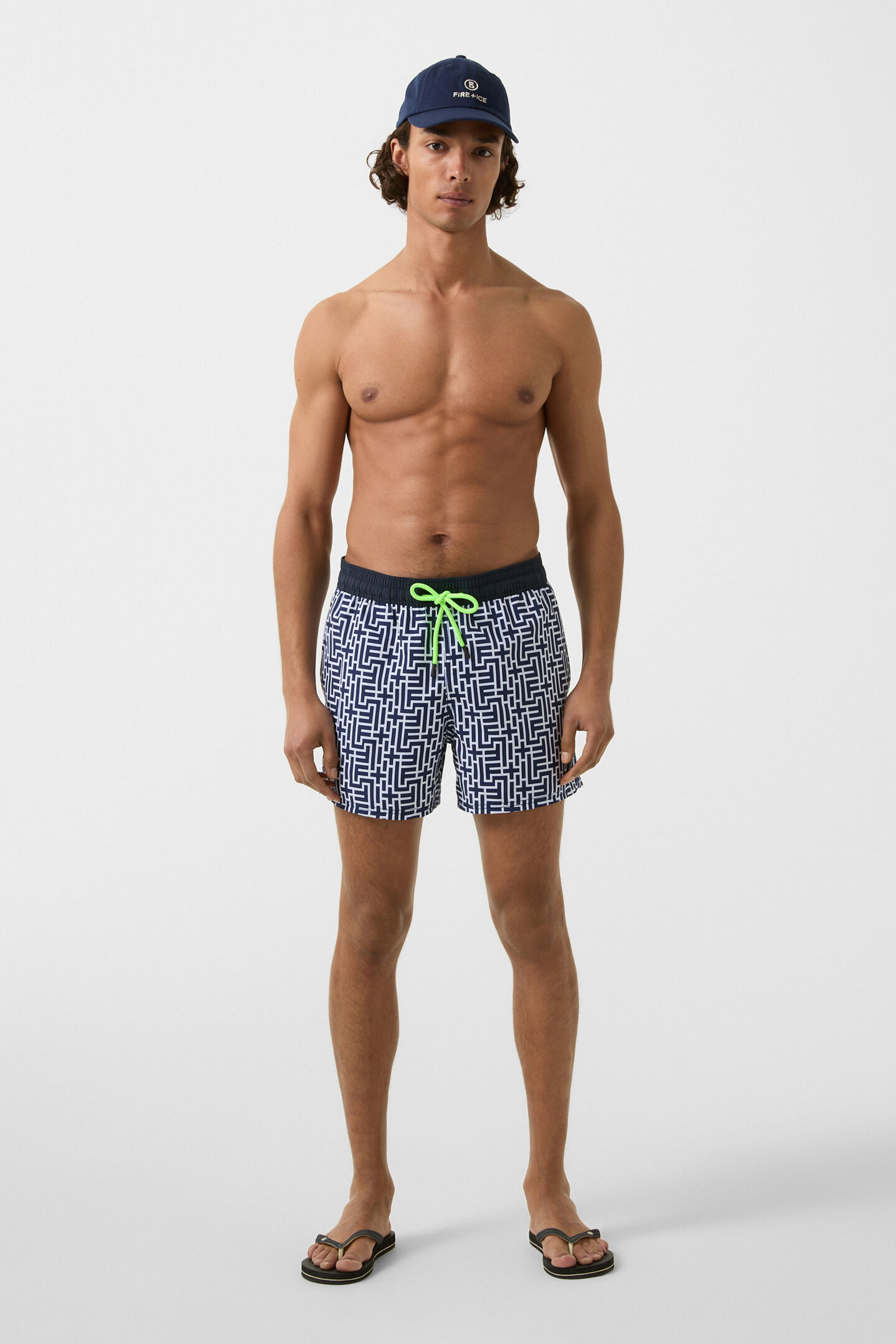 Nelson swim trunks Dark blue/white