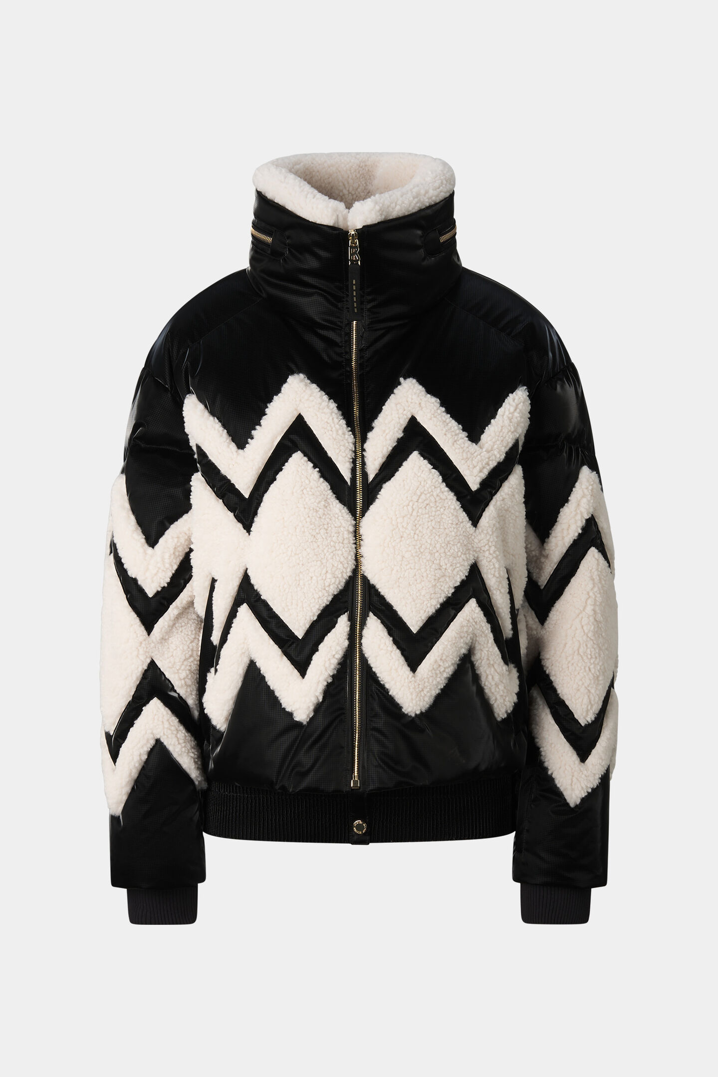 Vaia Down Ski Jacket Black/Off-White