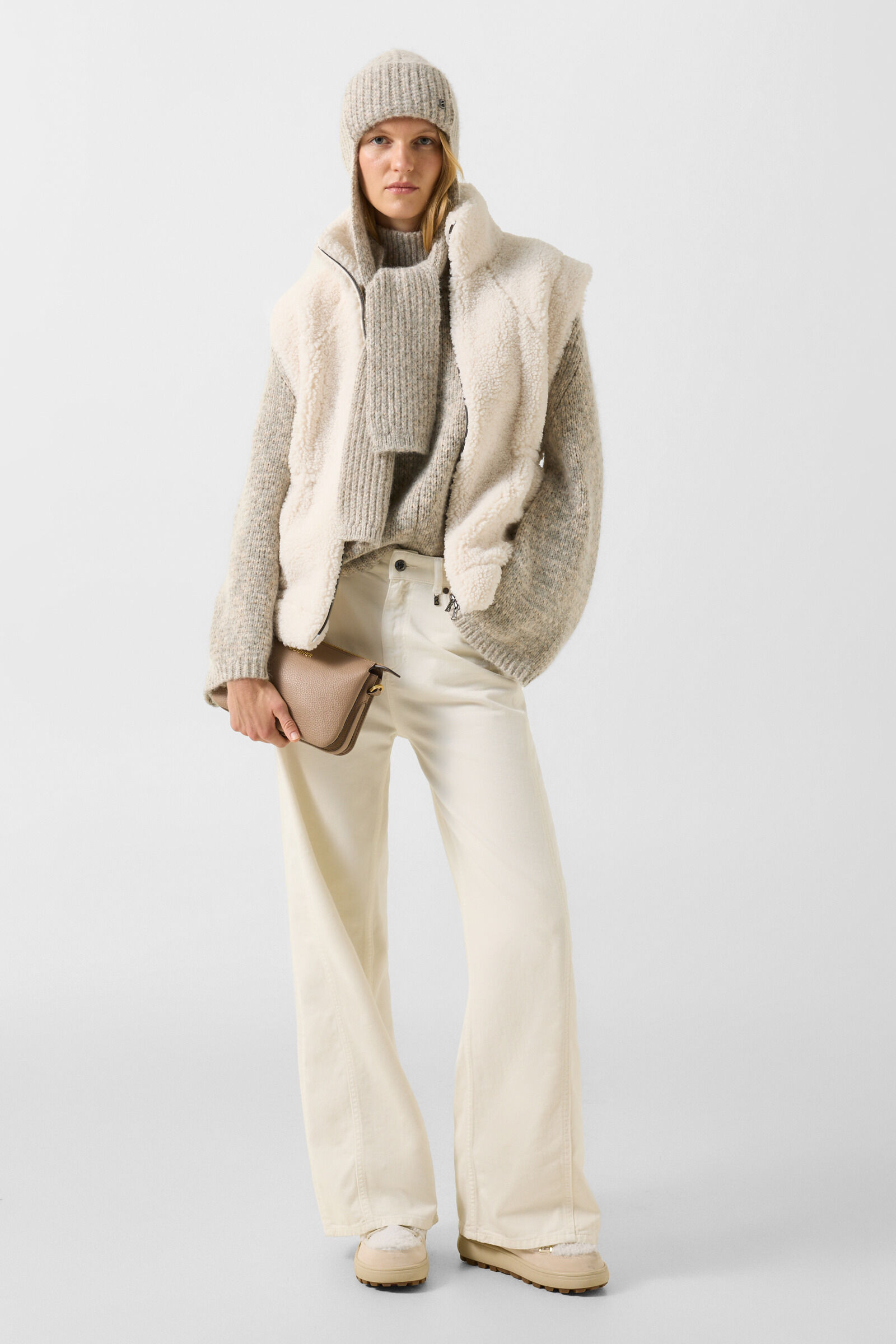 Teddy-Weste Kylie Off-White