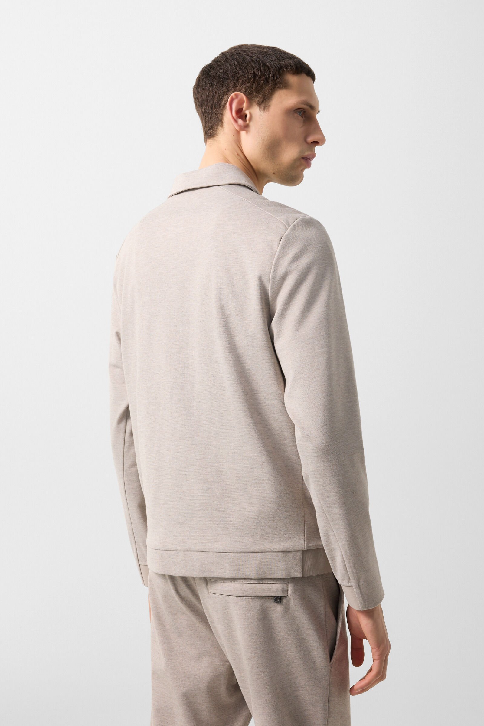 Ringo jersey jacket Beige