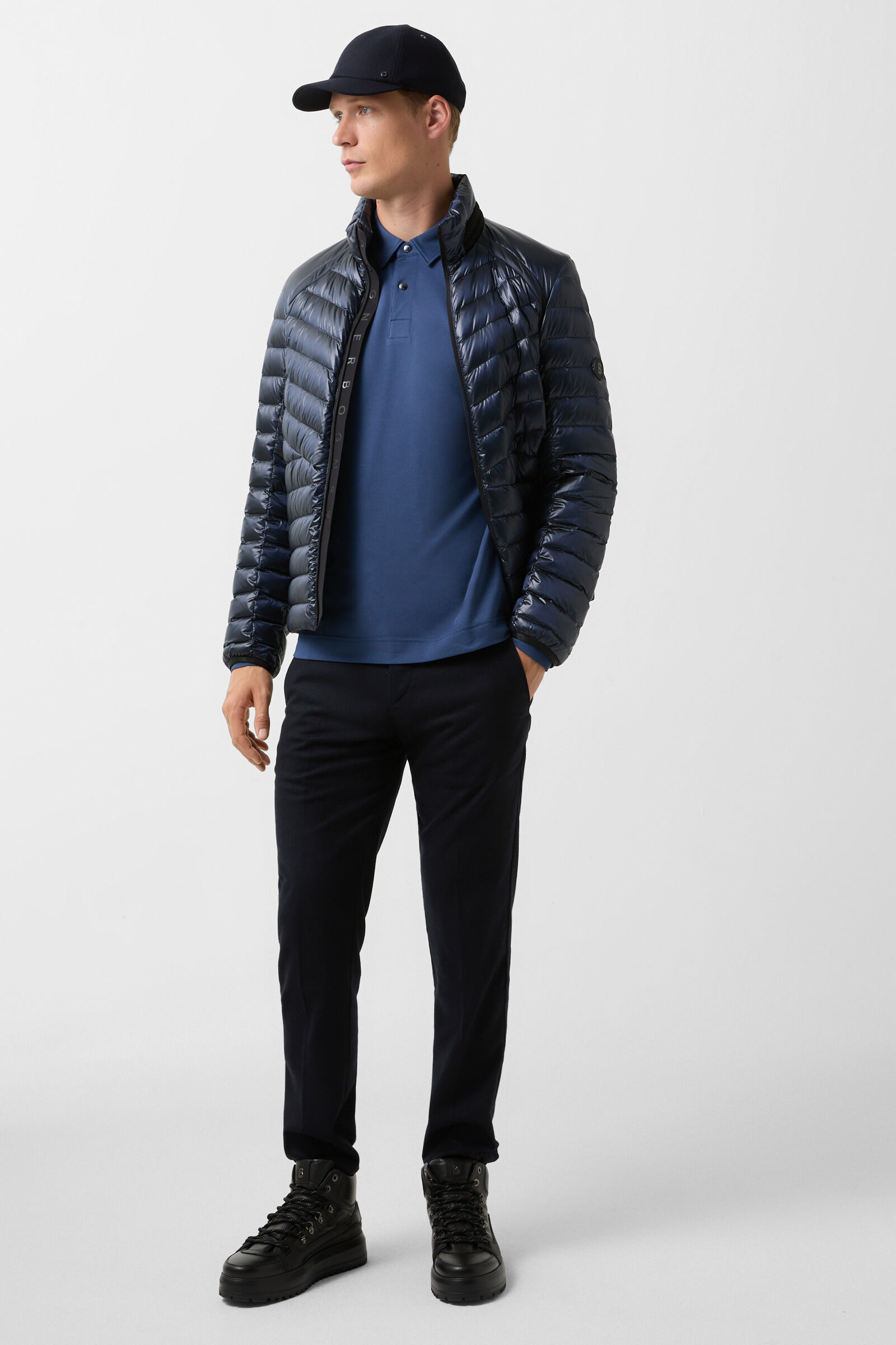 Timon polo long-sleeved top Blue