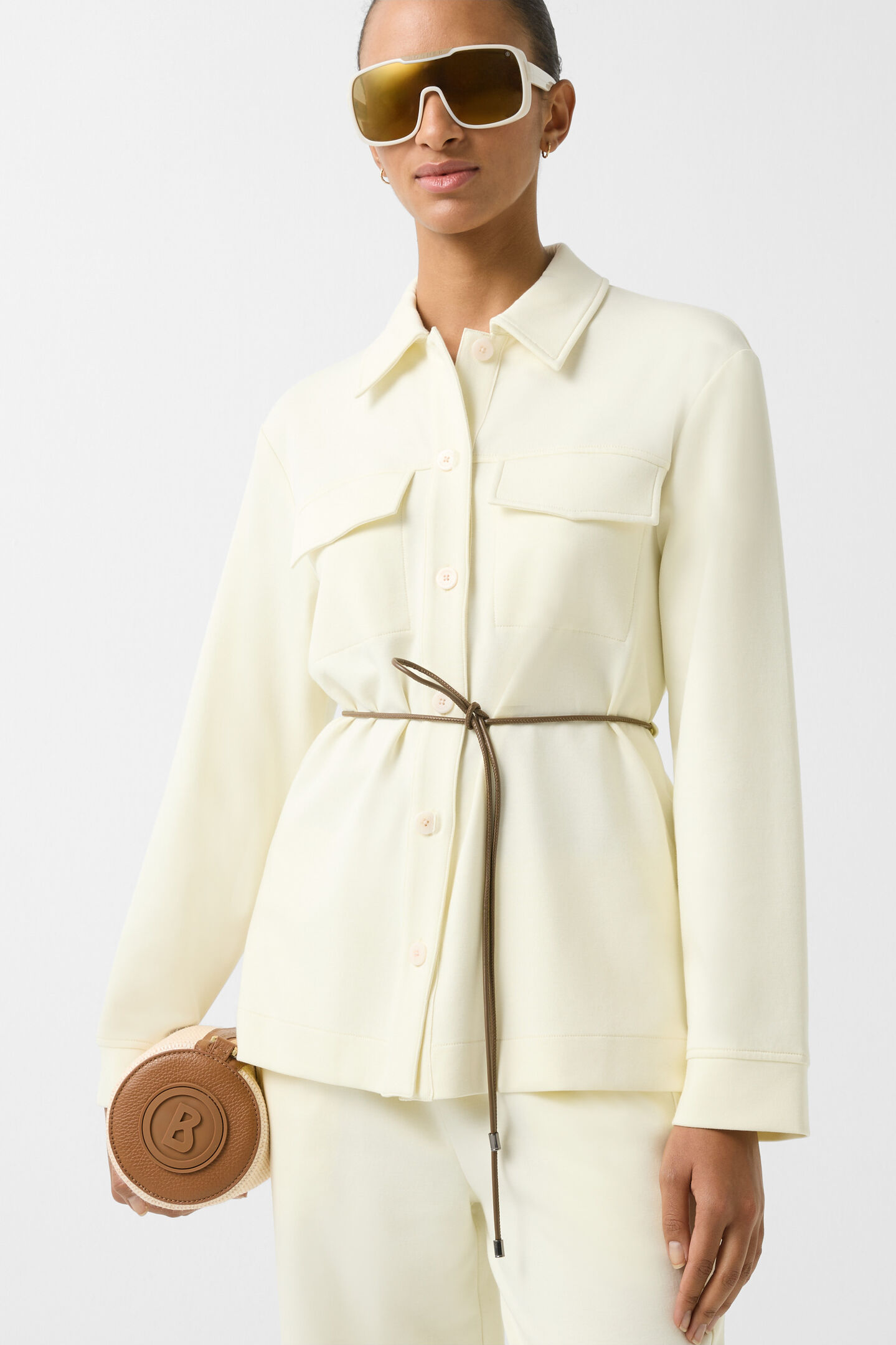 Sweat-Overshirt Filippa Vanille