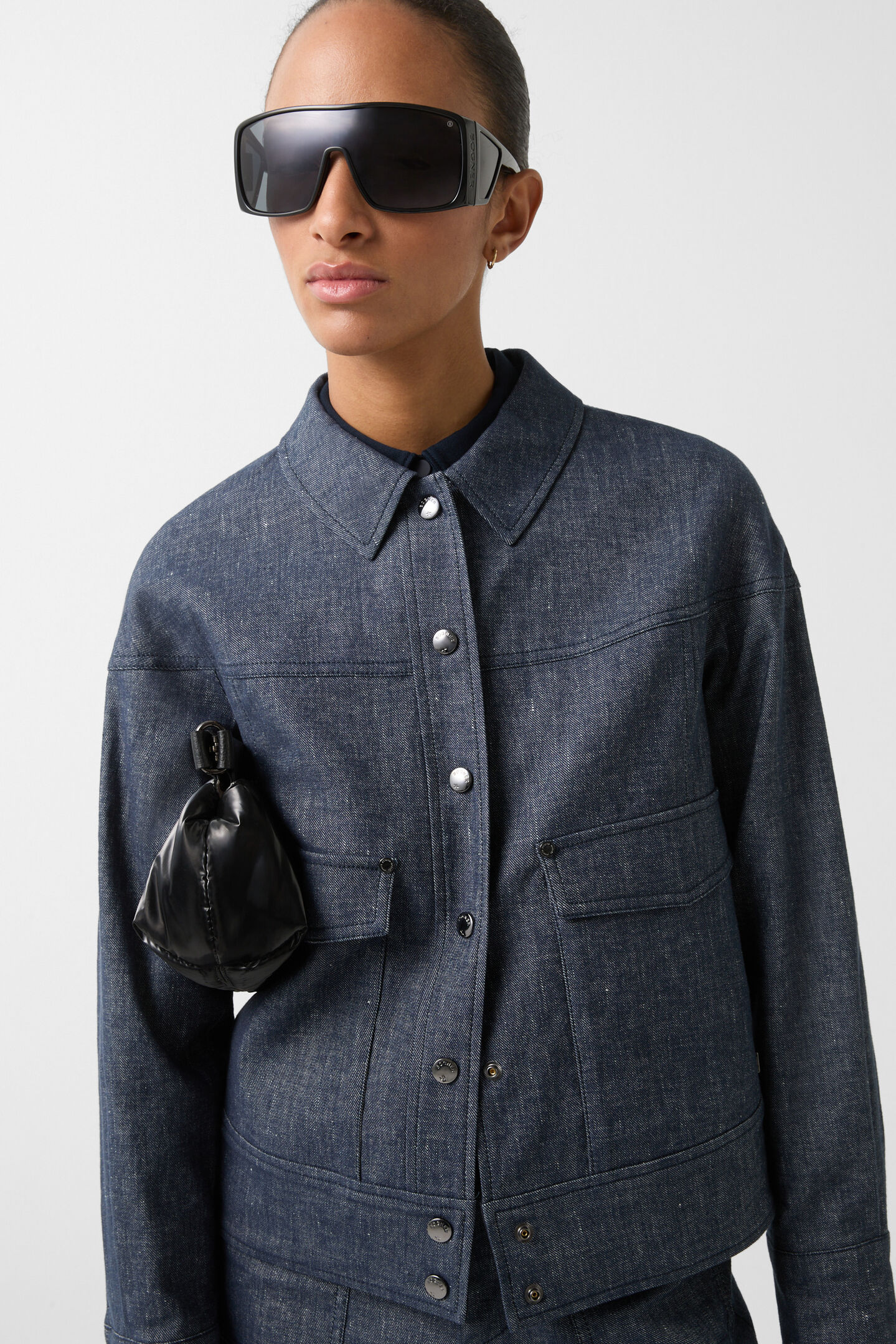 Jeansjacke Trudy Navy-Blau