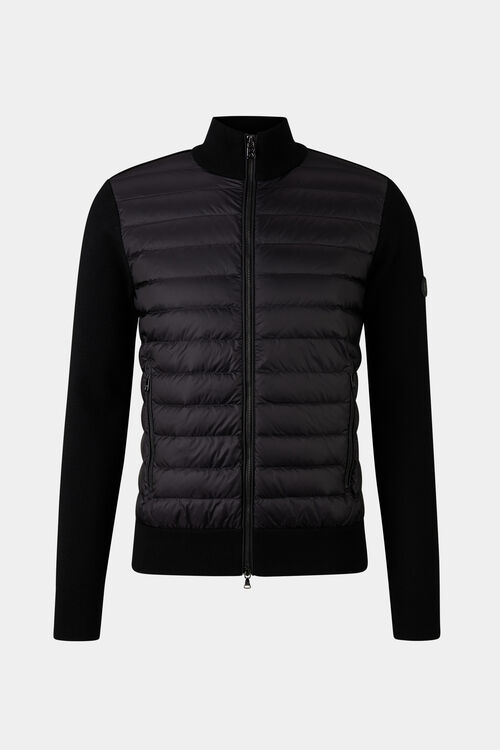 Zisco hybrid knit jacket Black