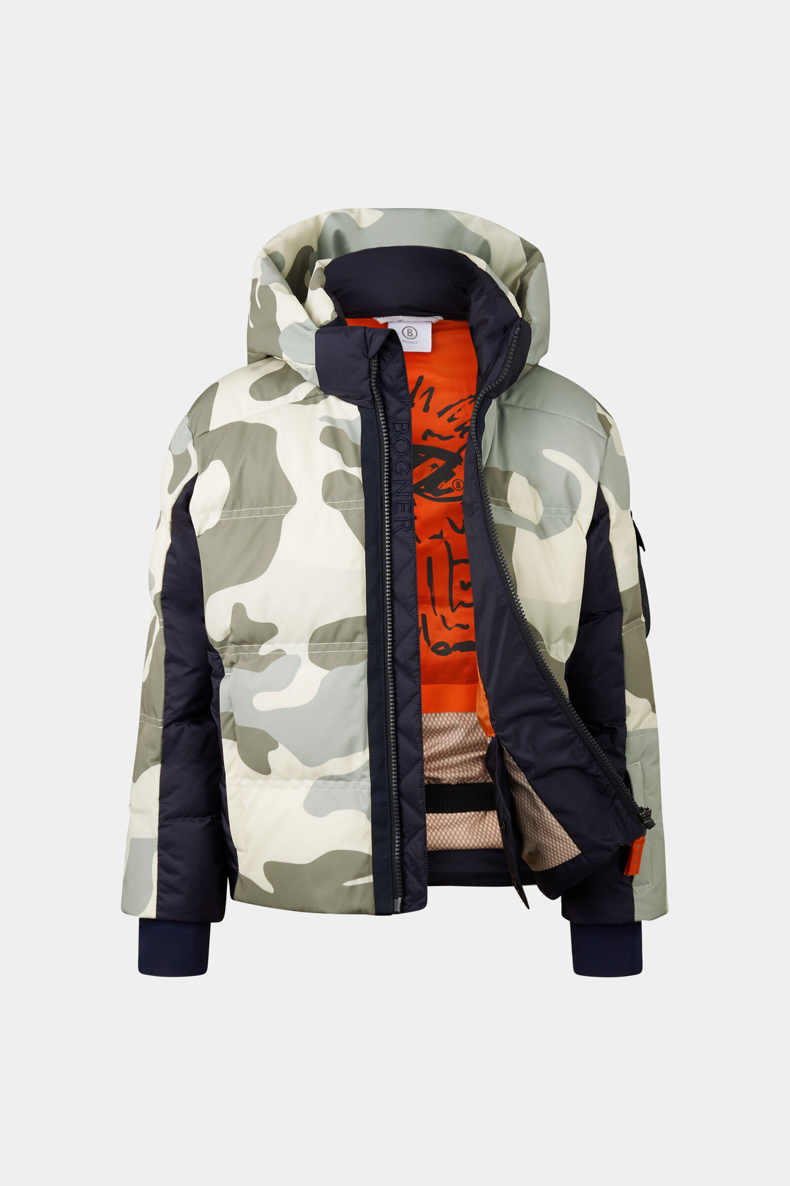 Kids ski jacket Pablo Sand/Khaki/Navy
