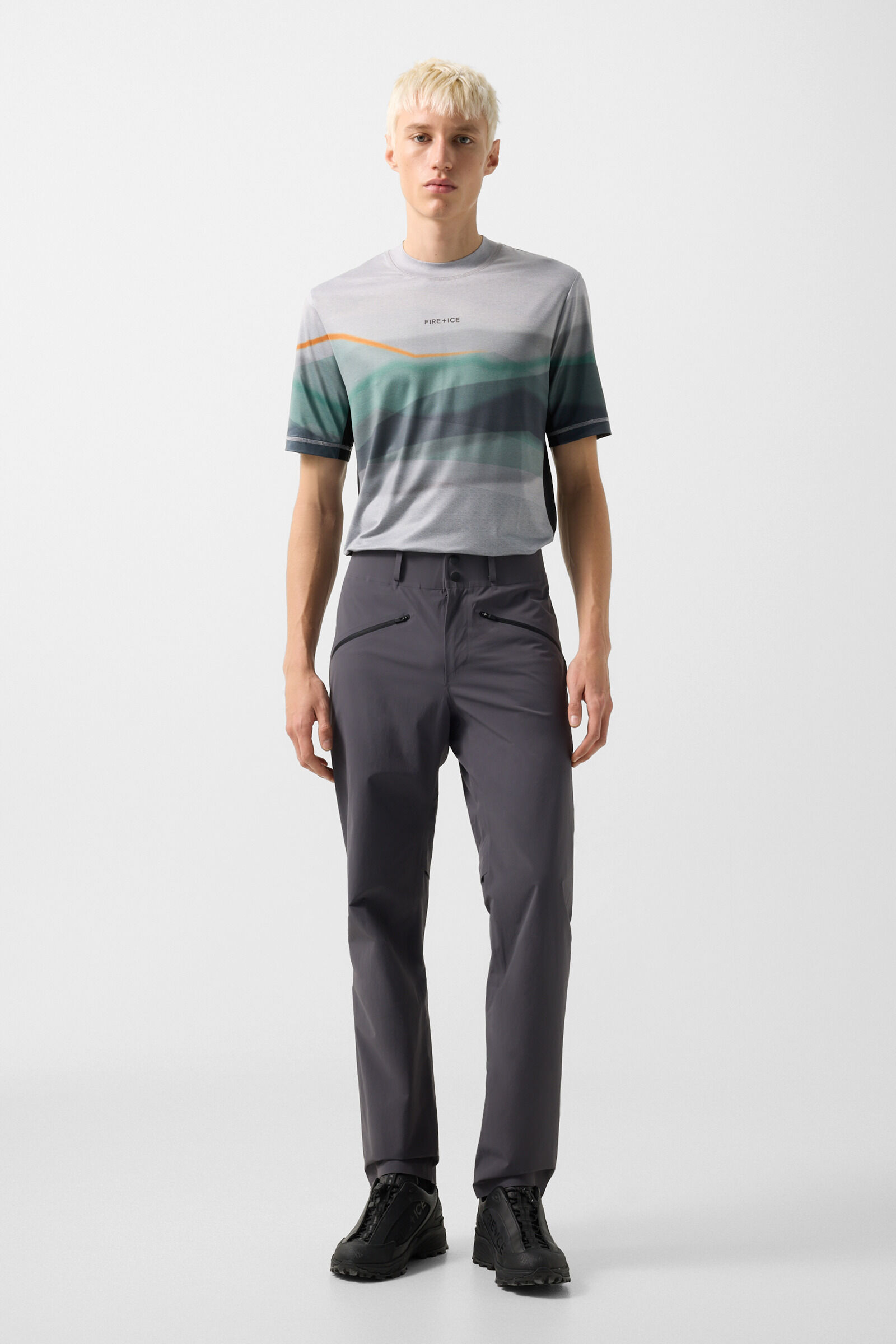 Balduin functional shirt Grey/green