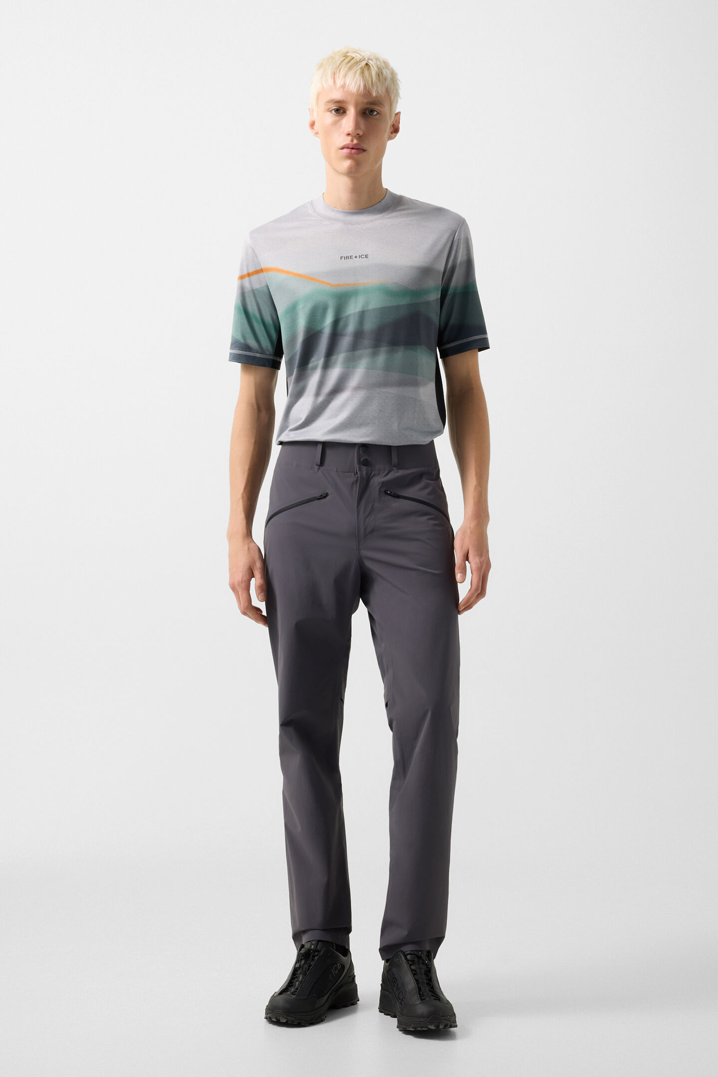 Balduin functional shirt Grey/green