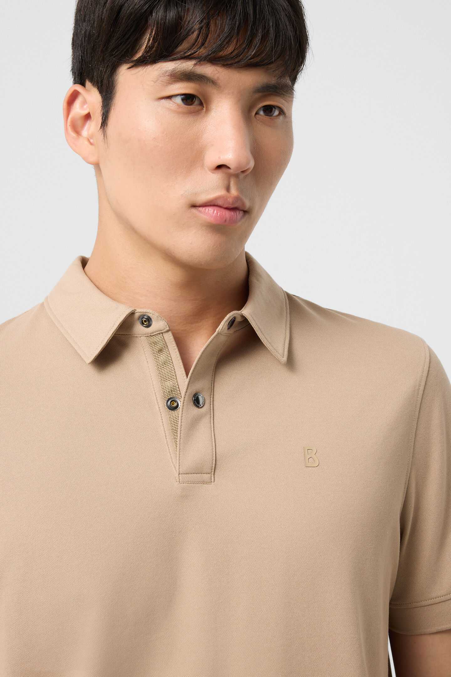 Timo piqu&eacute; polo shirt Beige