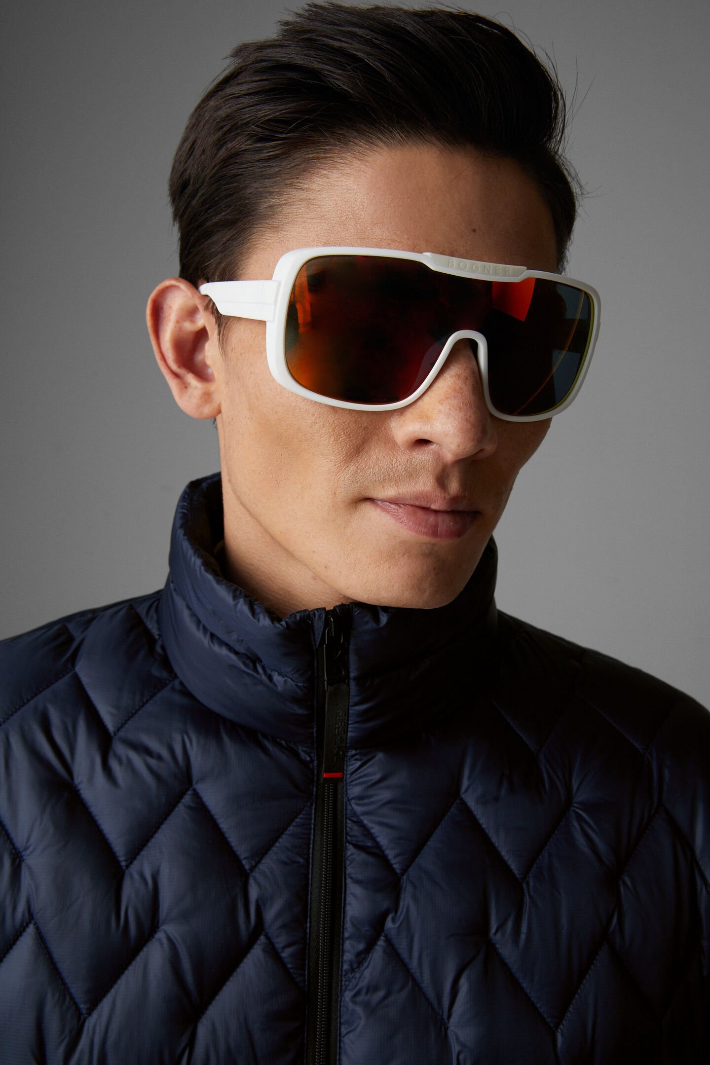 Sonnenbrille Flachau Orange/Weiss
