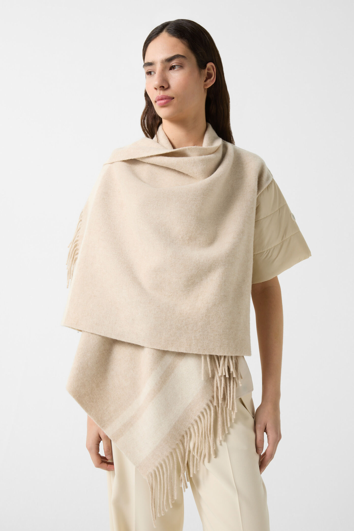 Poncho-Jacke Nica Sand