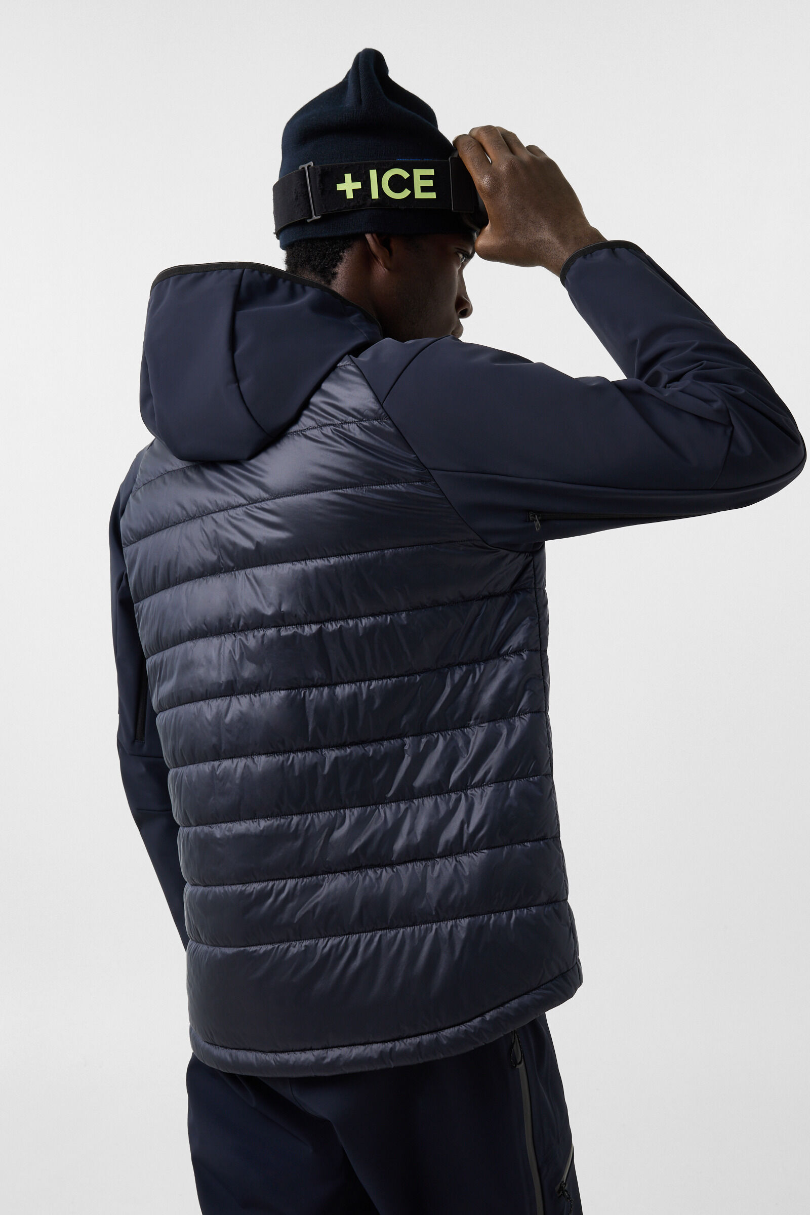 Anian Softshell Quilted Jacket Navy