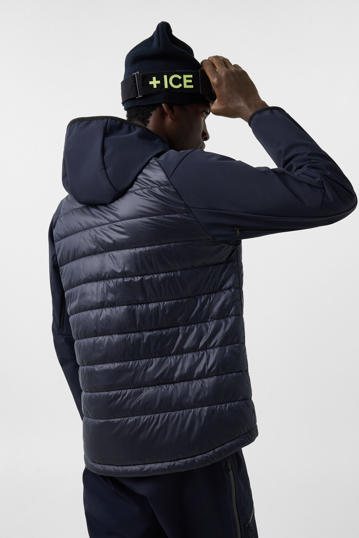 Anian Softshell Quilted Jacket Navy