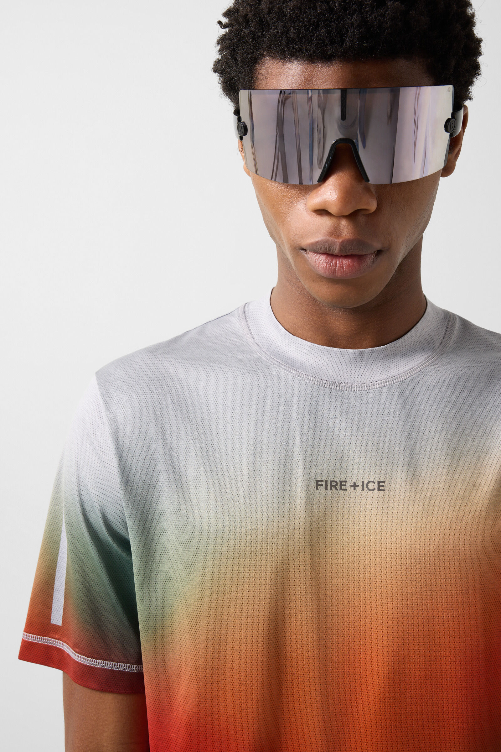 Balduin functional shirt Grey/orange/blue