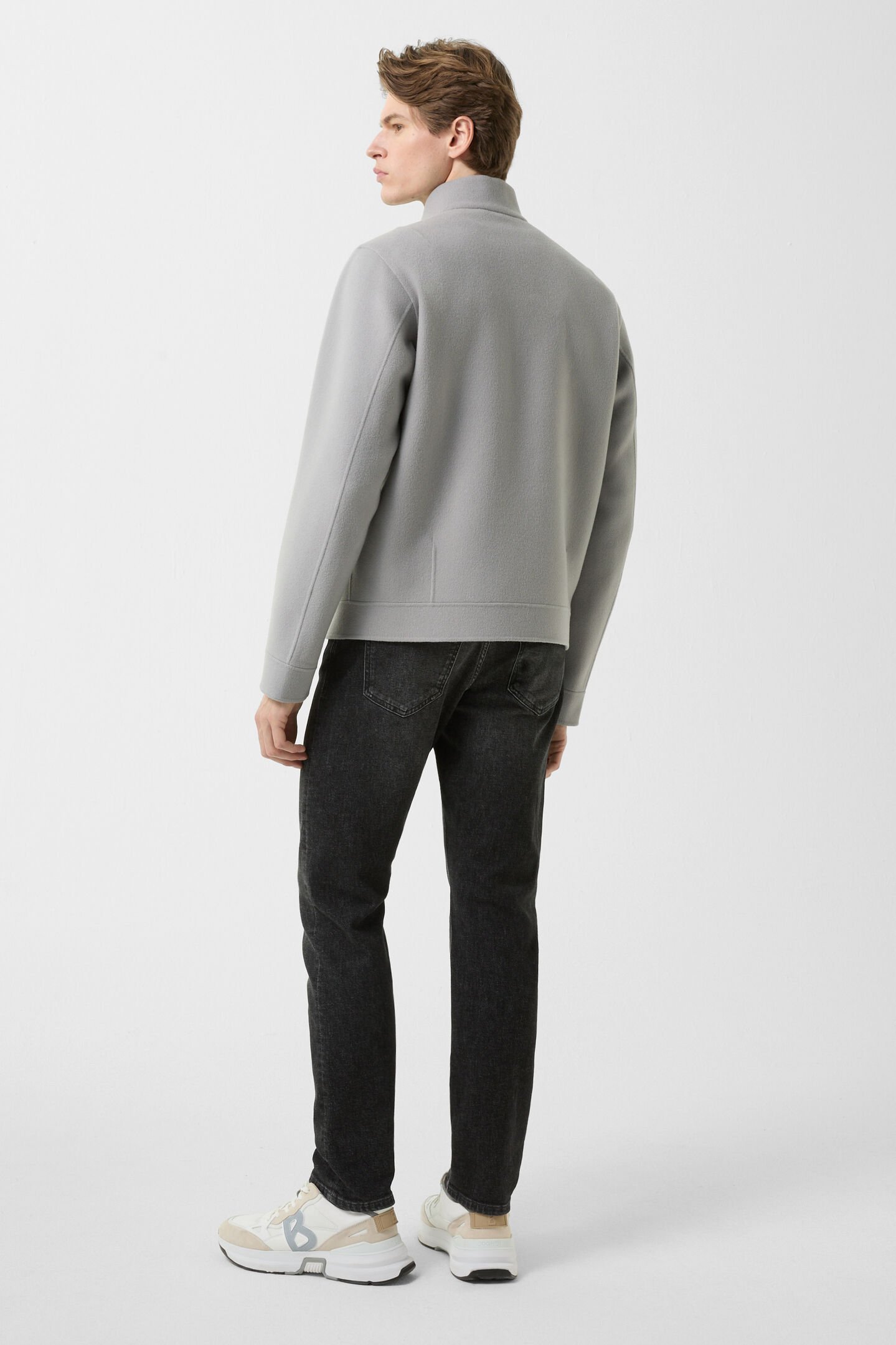 Doubleface blouson Brice Light gray