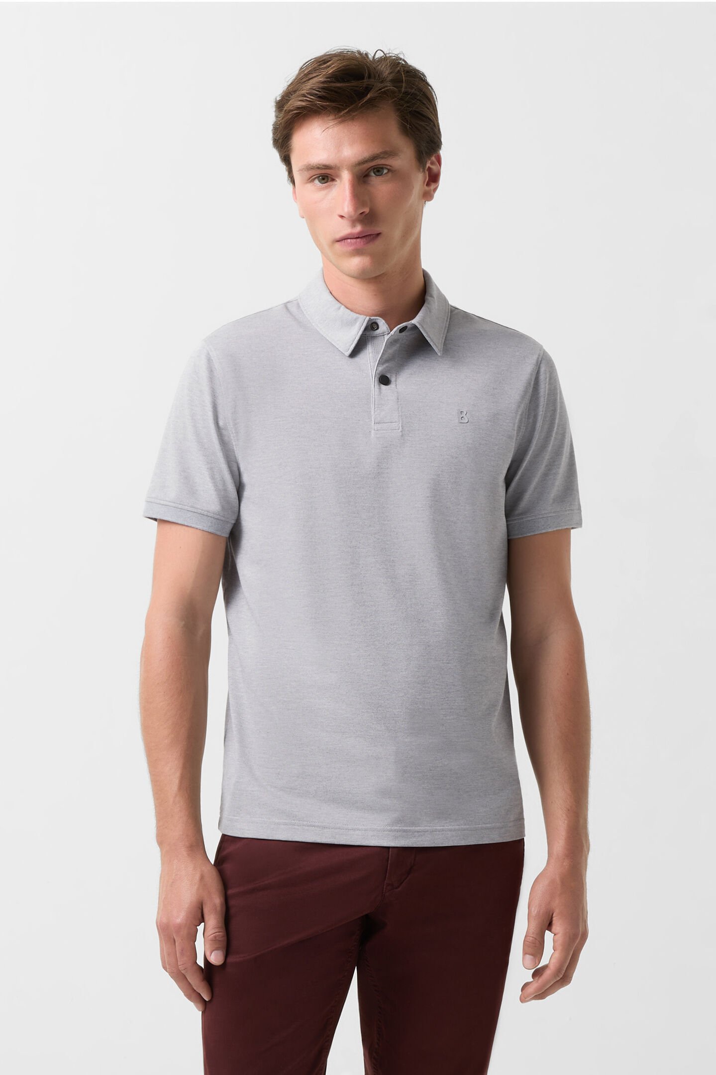 Timo polo shirt Light grey