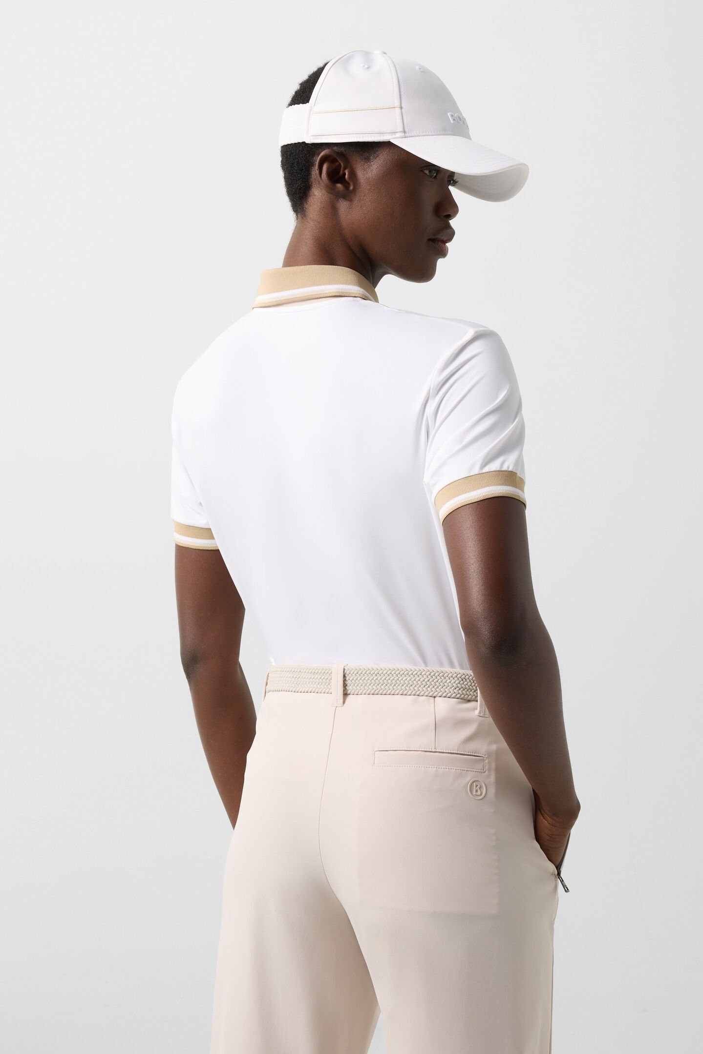 Laurina functioneel shirt Wit/Camel