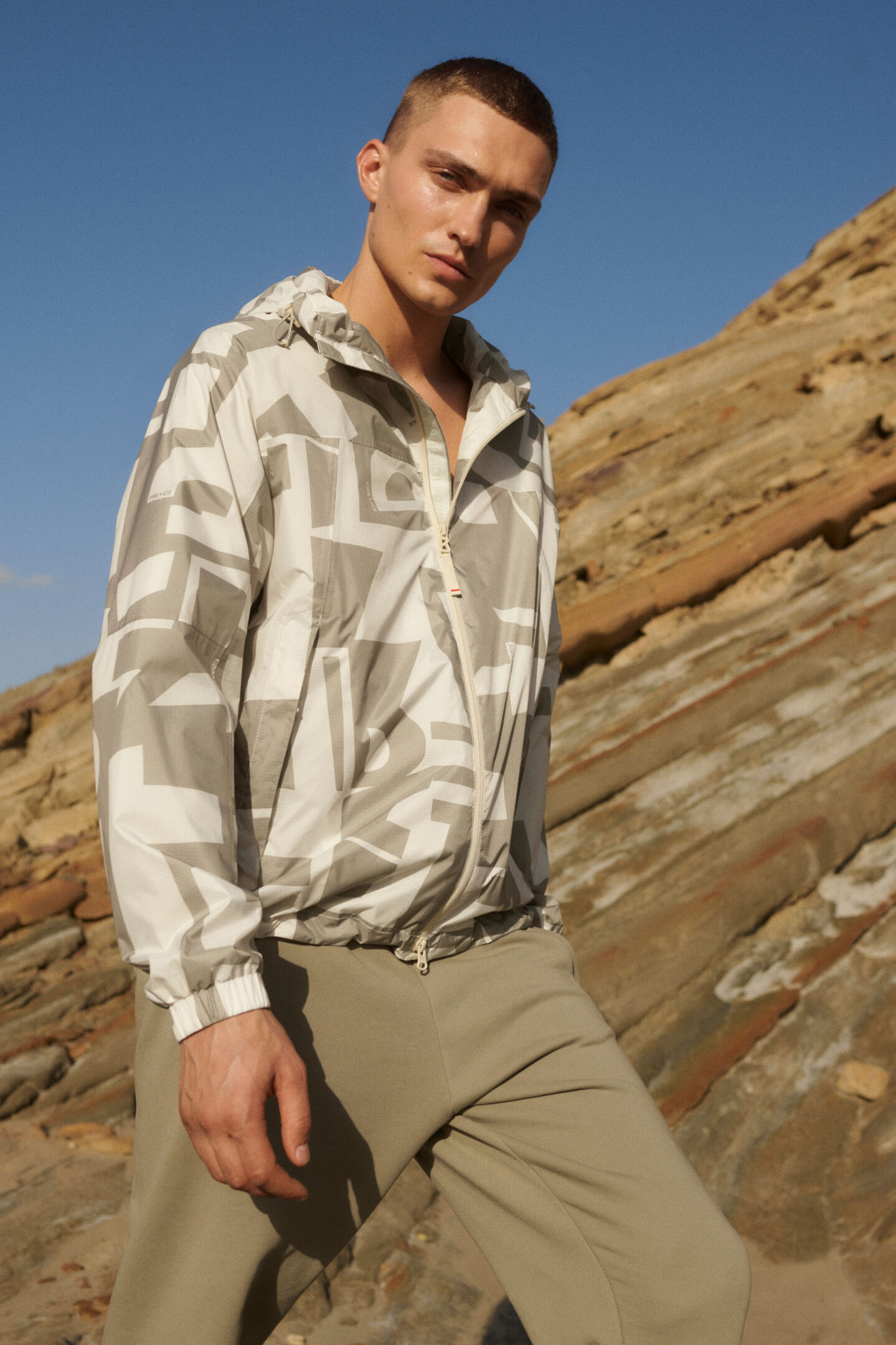 Justin functional jacket Beige/Off-White