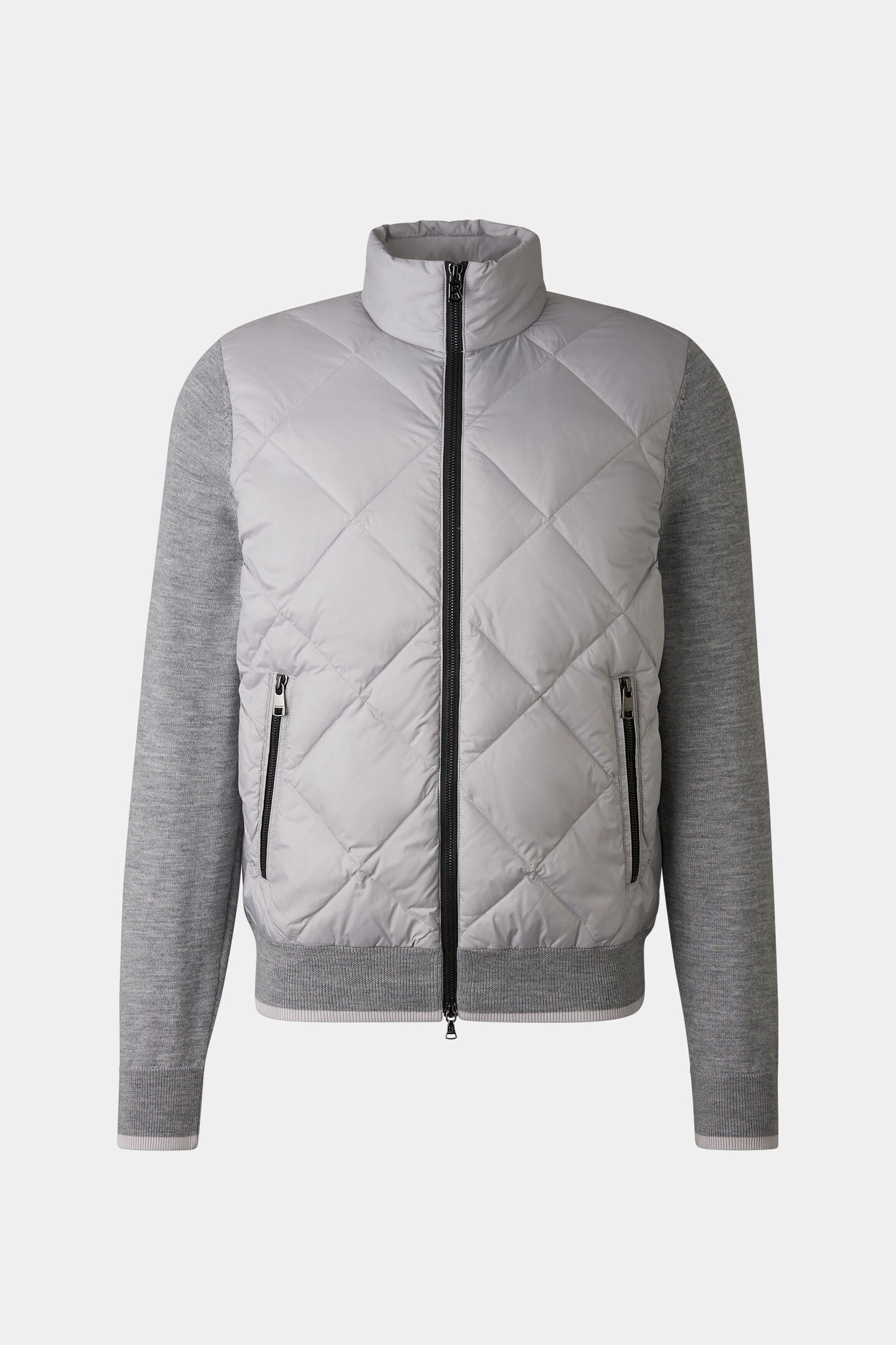 Zisco hybrid knit jacket Light gray