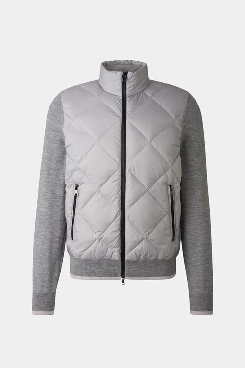 Zisco hybrid knit jacket Light gray