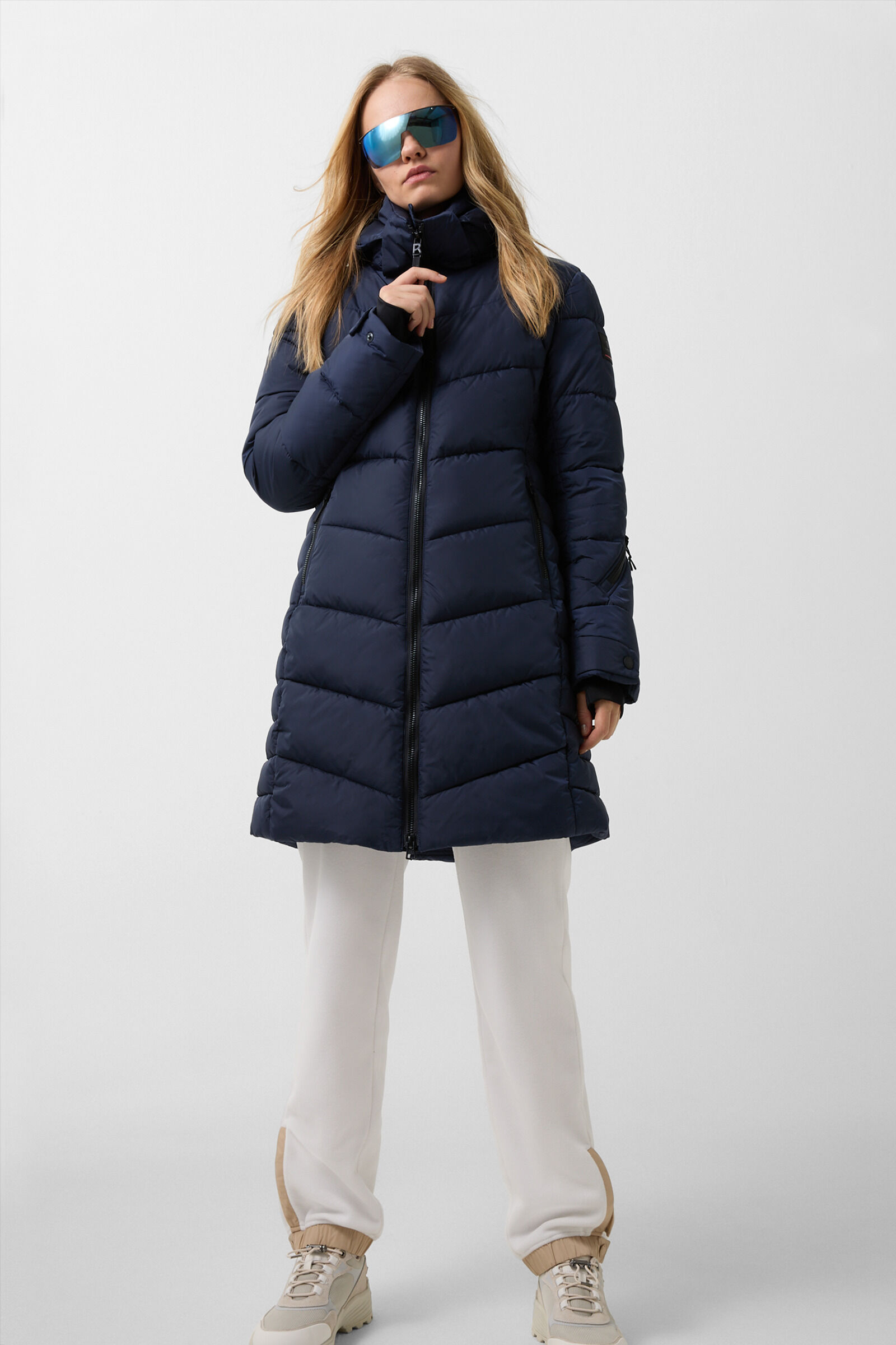 Aenny quilted coat Navy blue