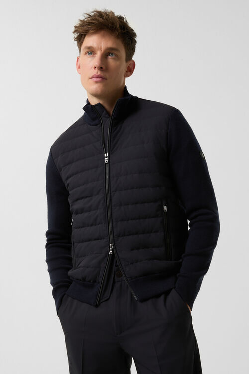 Zisco Hybrid knit jacket Navy blue