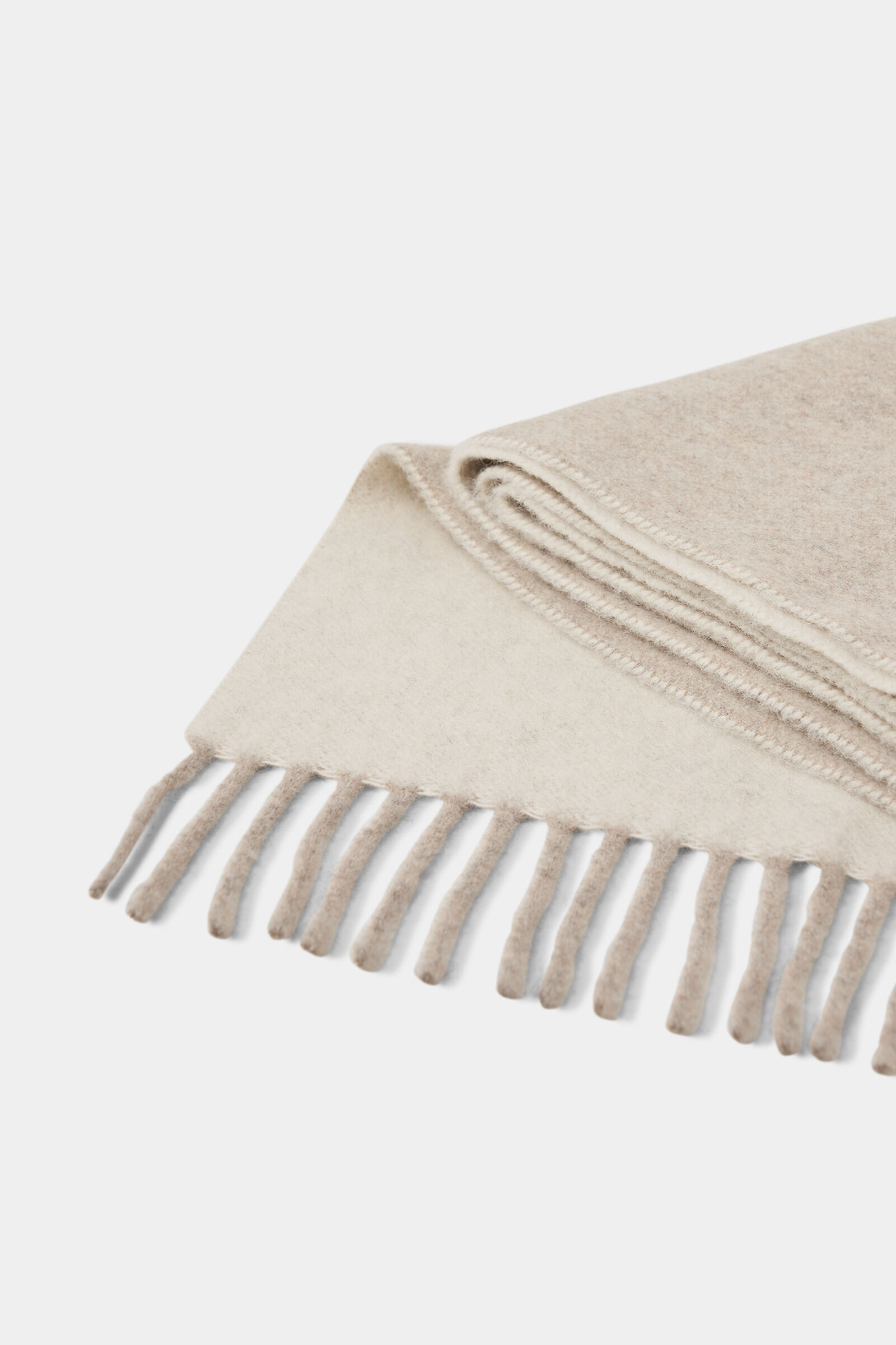 Wool scarf Scarf Cream/greige
