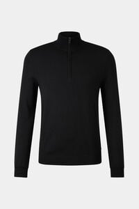 Ouri fine knit troyer Black Ouri fine knit troyer Black