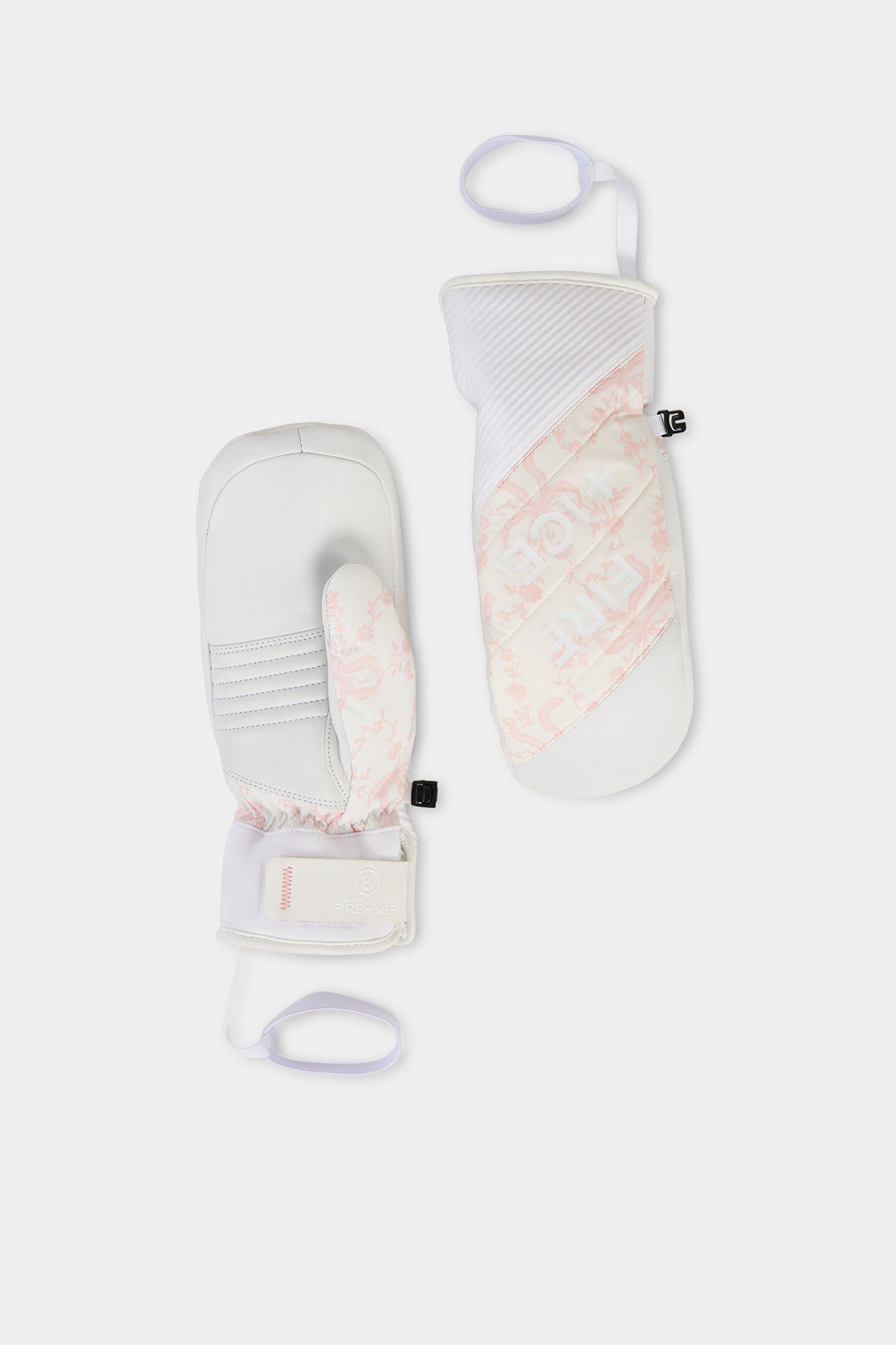 Gloves Pia Off-white/pink