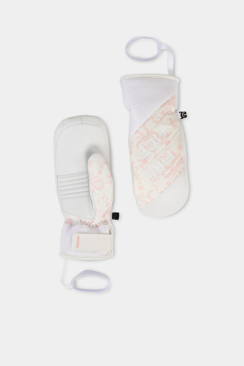 Gloves Pia Off-white/pink