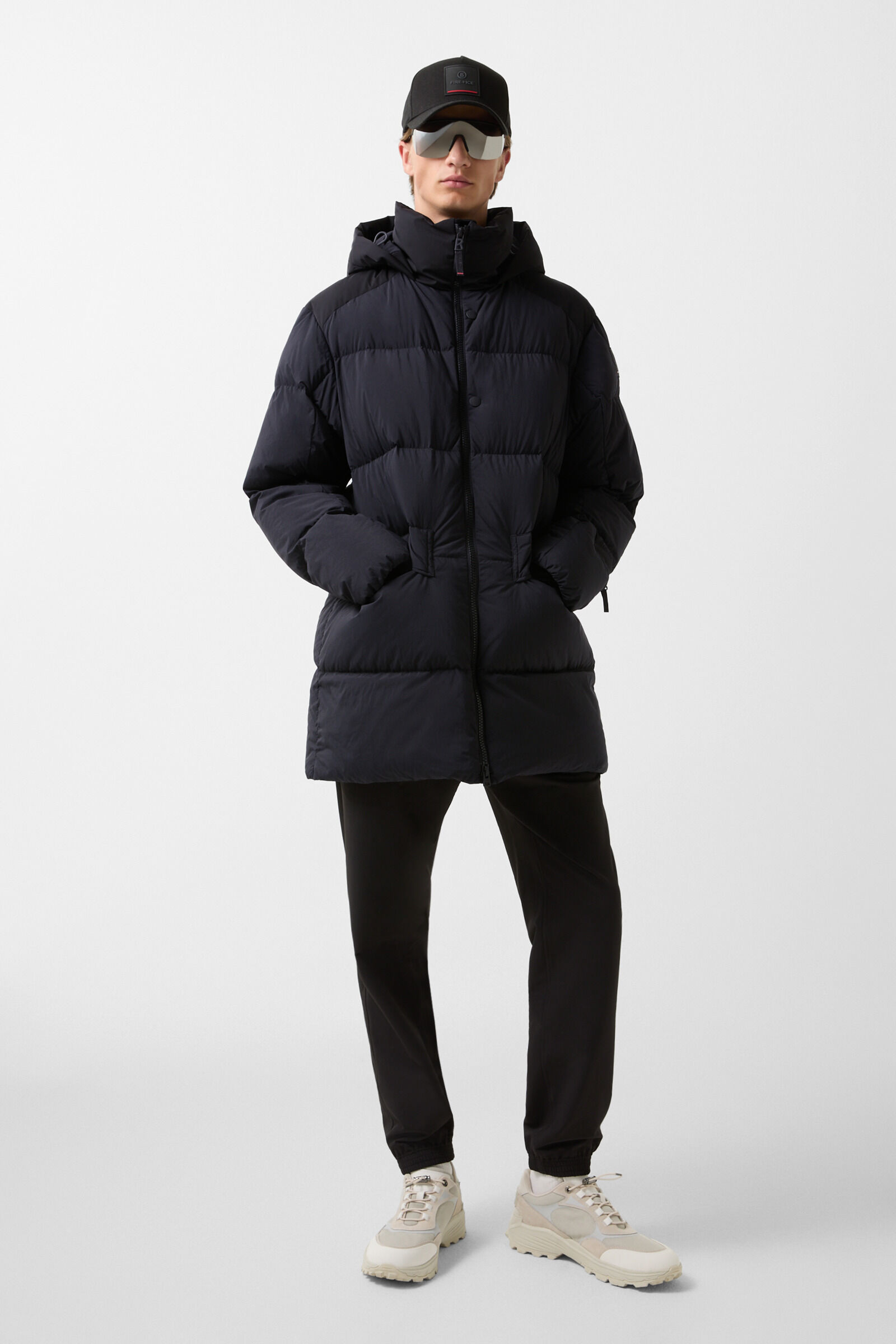 Yaron down short coat Black