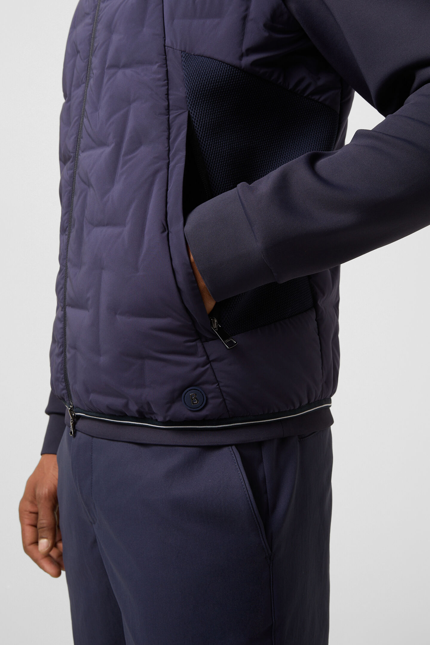 Sascha lightweight down waistcoat Navy blue