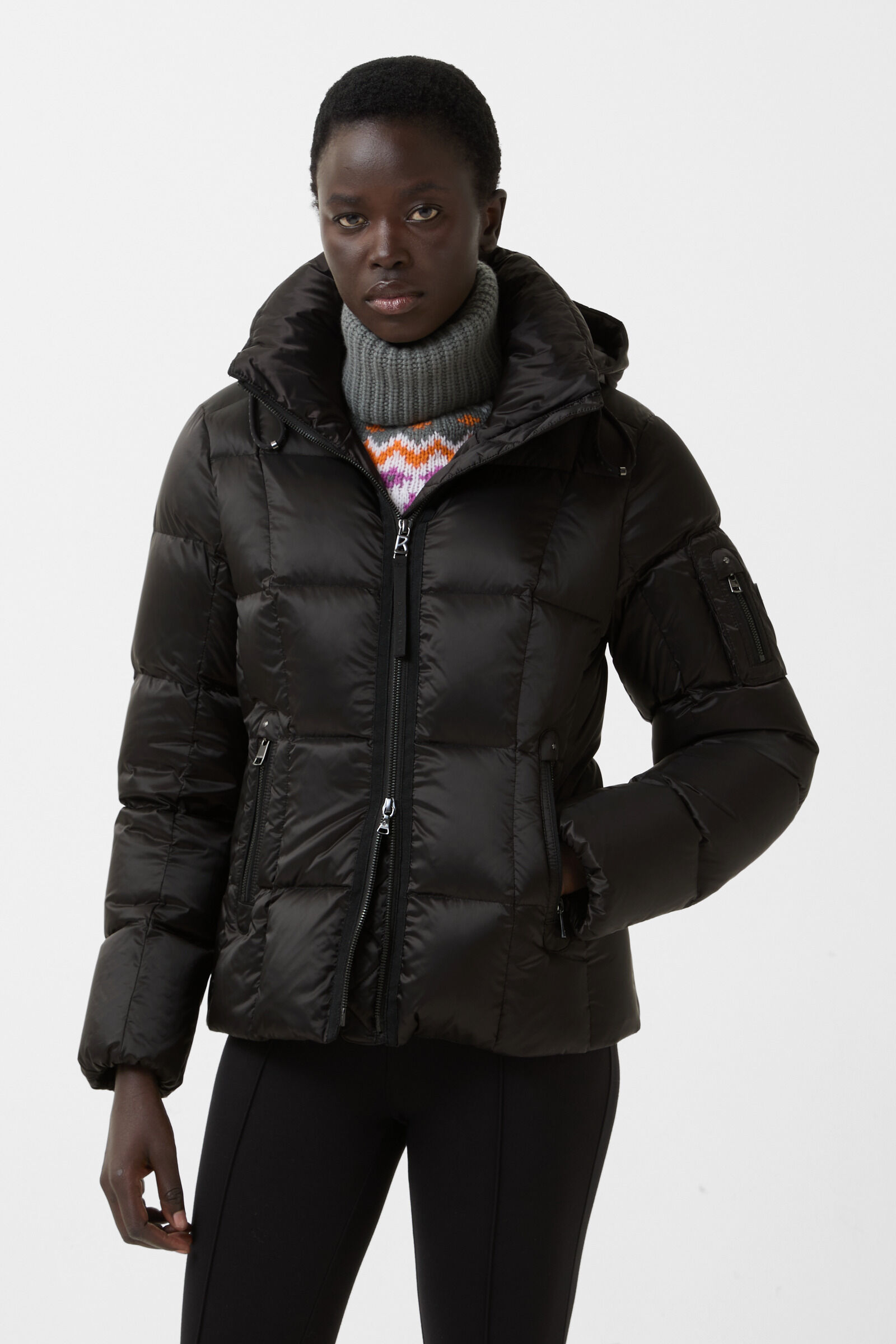 Feline down jacket Black