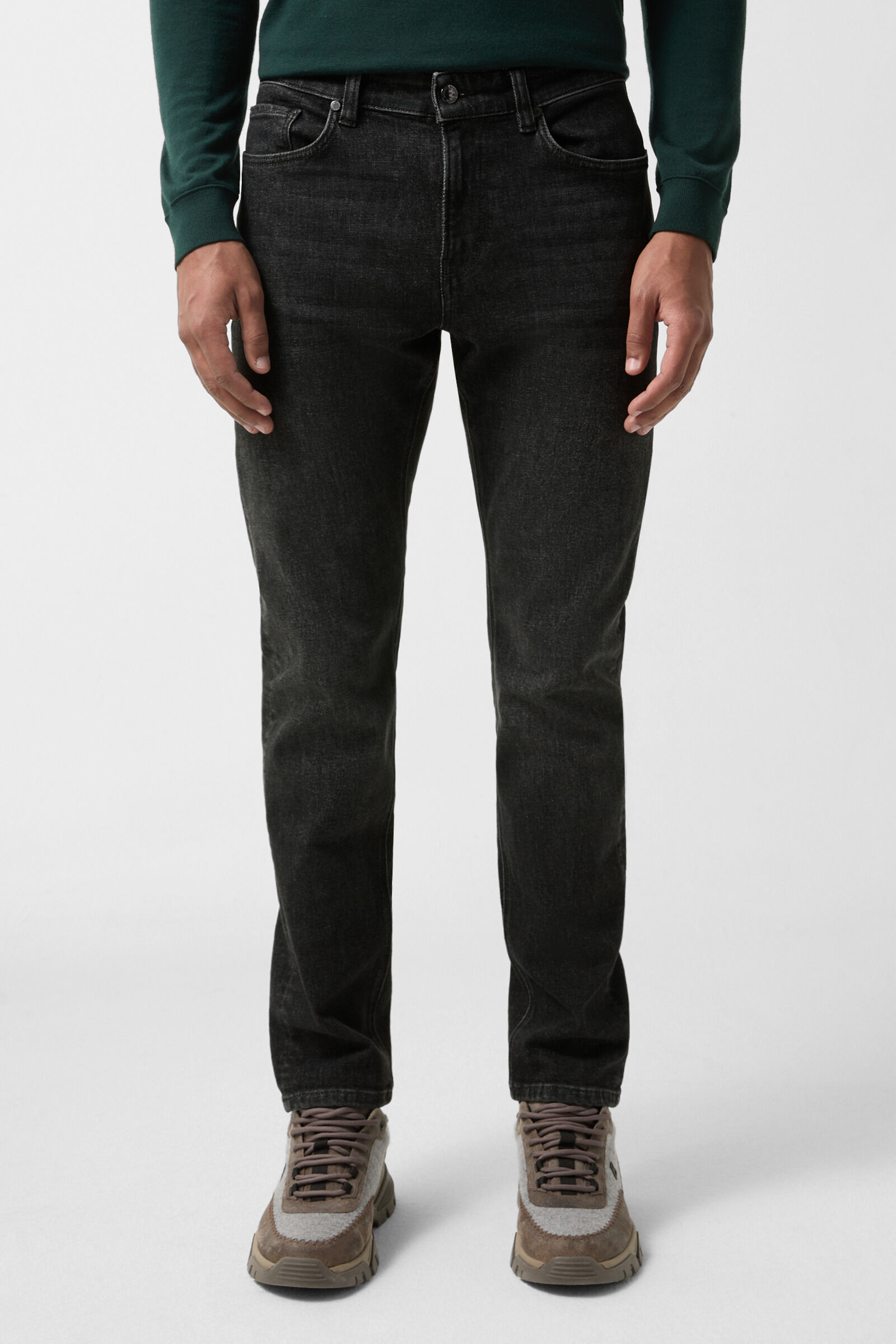 Prime Fit Jeans Rob Dark grey washed 