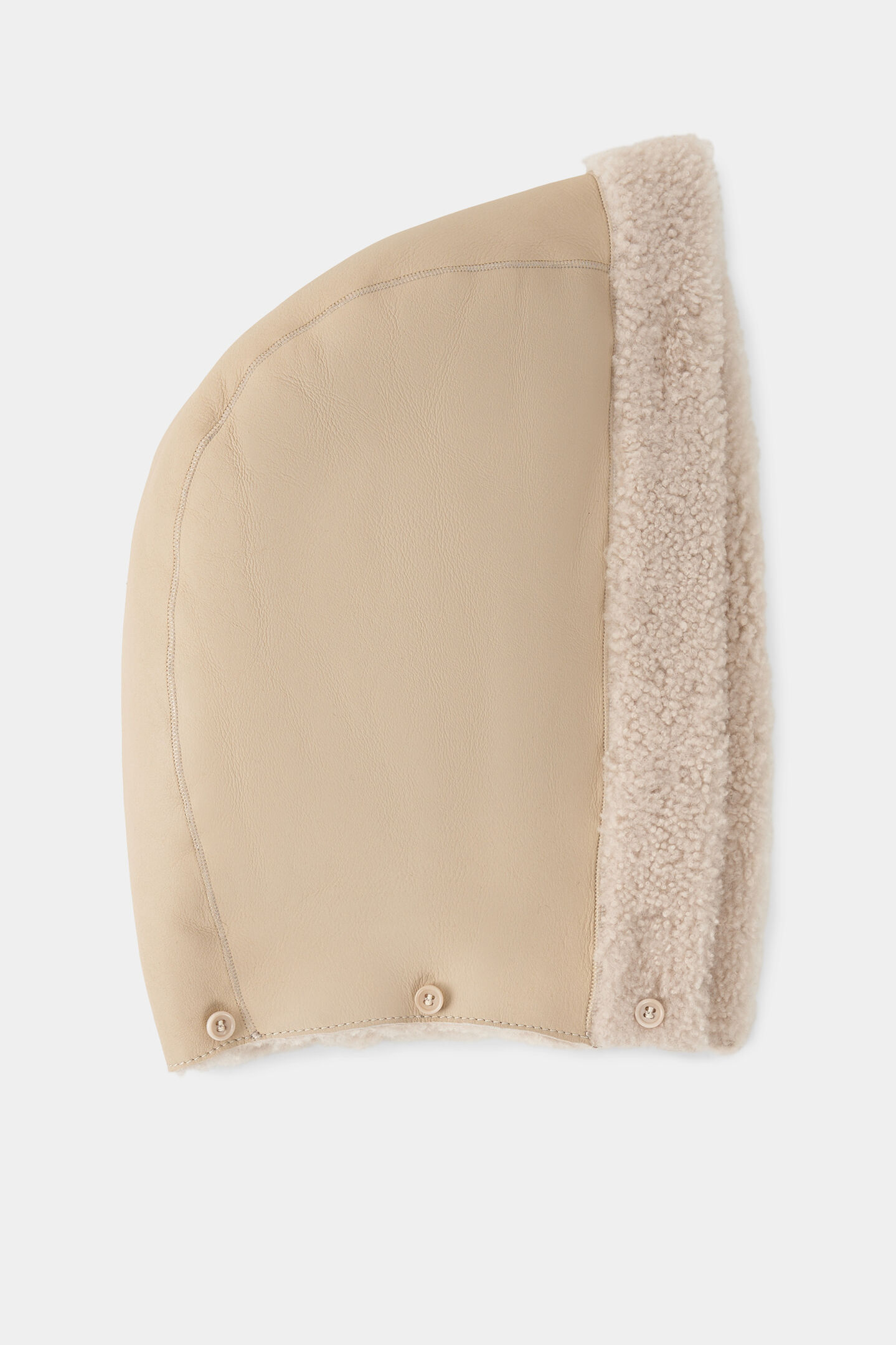 Furaya lambskin hood Beige