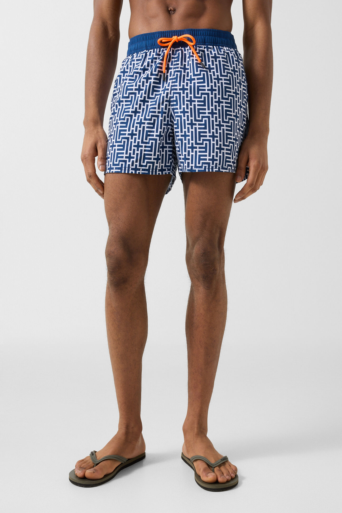 Nelson swim trunks Navy blue/white